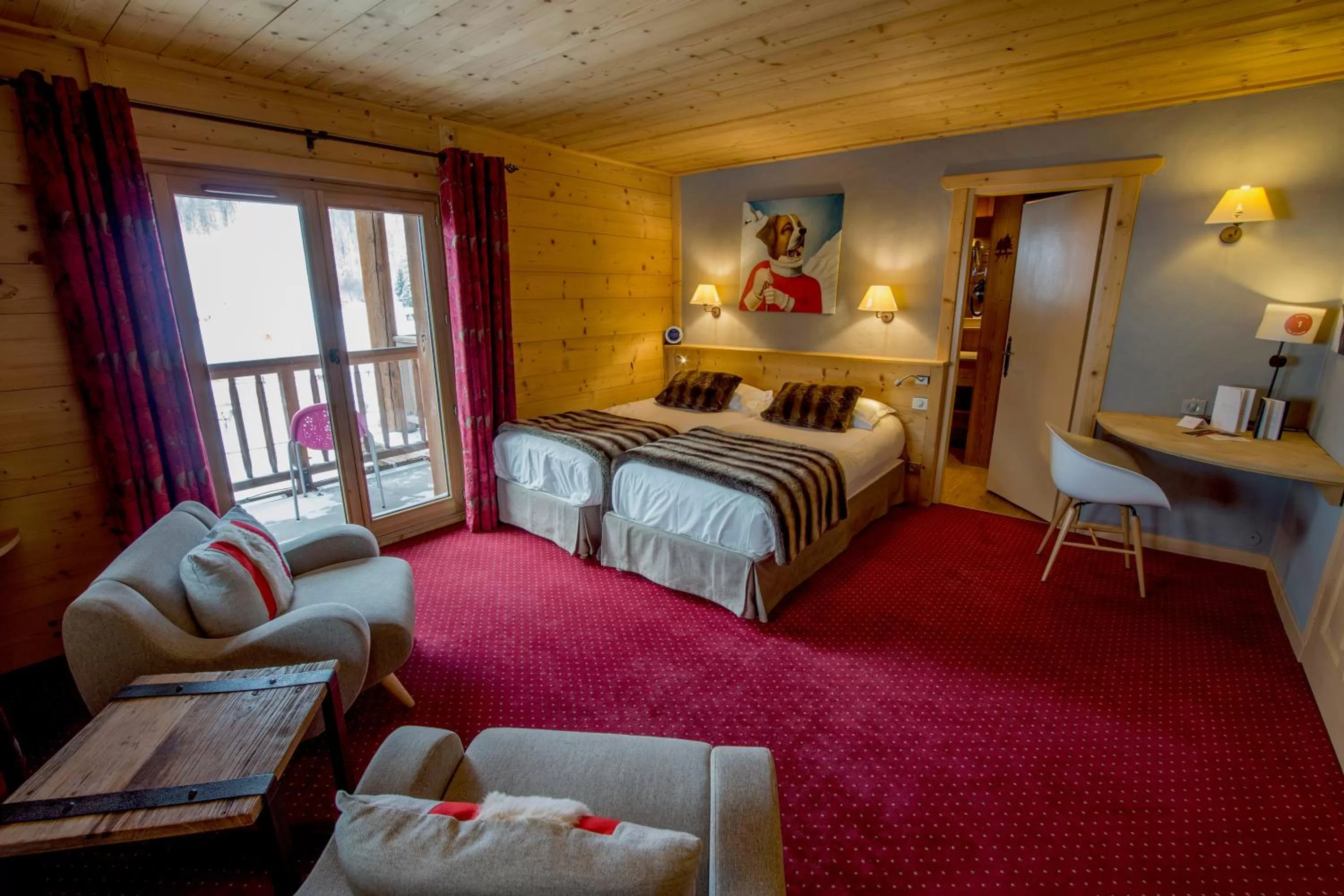 Prestige Double or Twin Room in Maisons de montagne Le Samovar