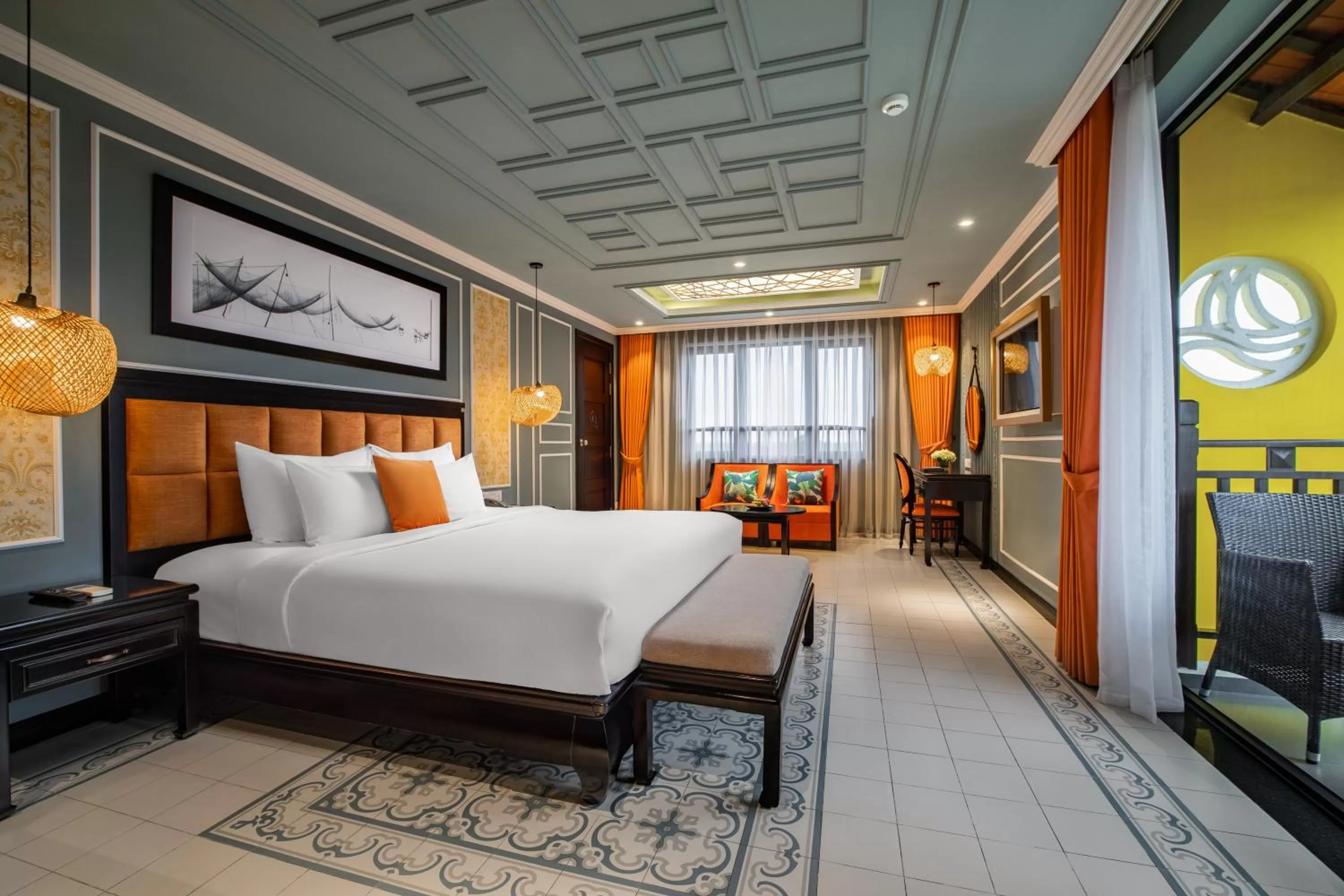 Deluxe Double Room with Balcony and City View in Bel Marina Hoi An Resort