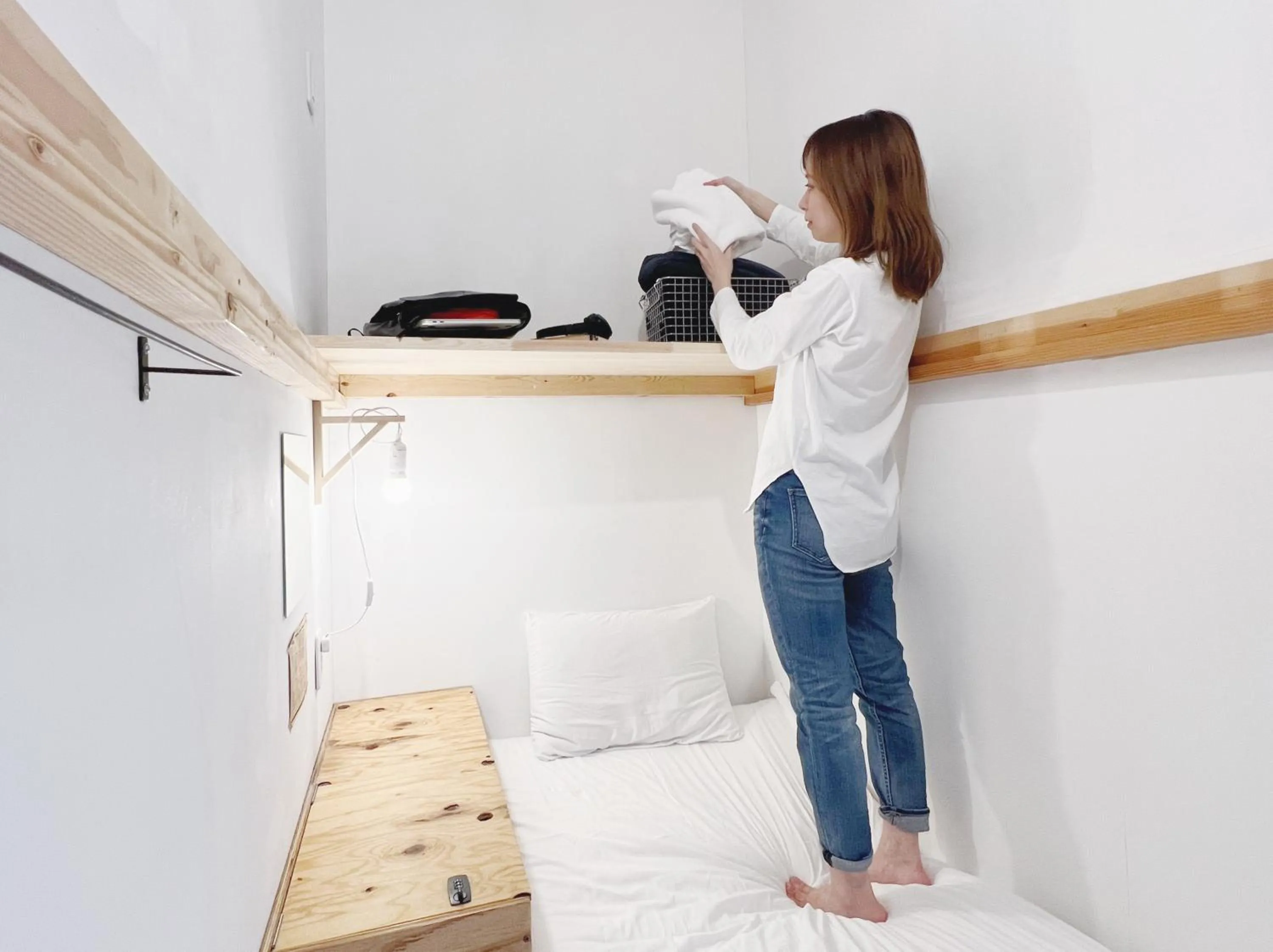 People, Bed in Blue Hour Kanazawa