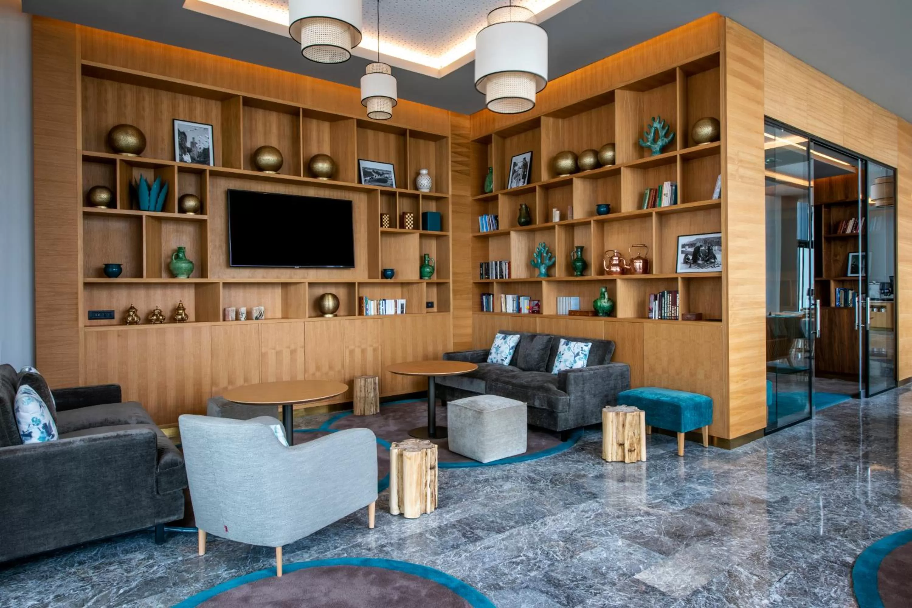 Seating area in Hyatt Regency Taghazout