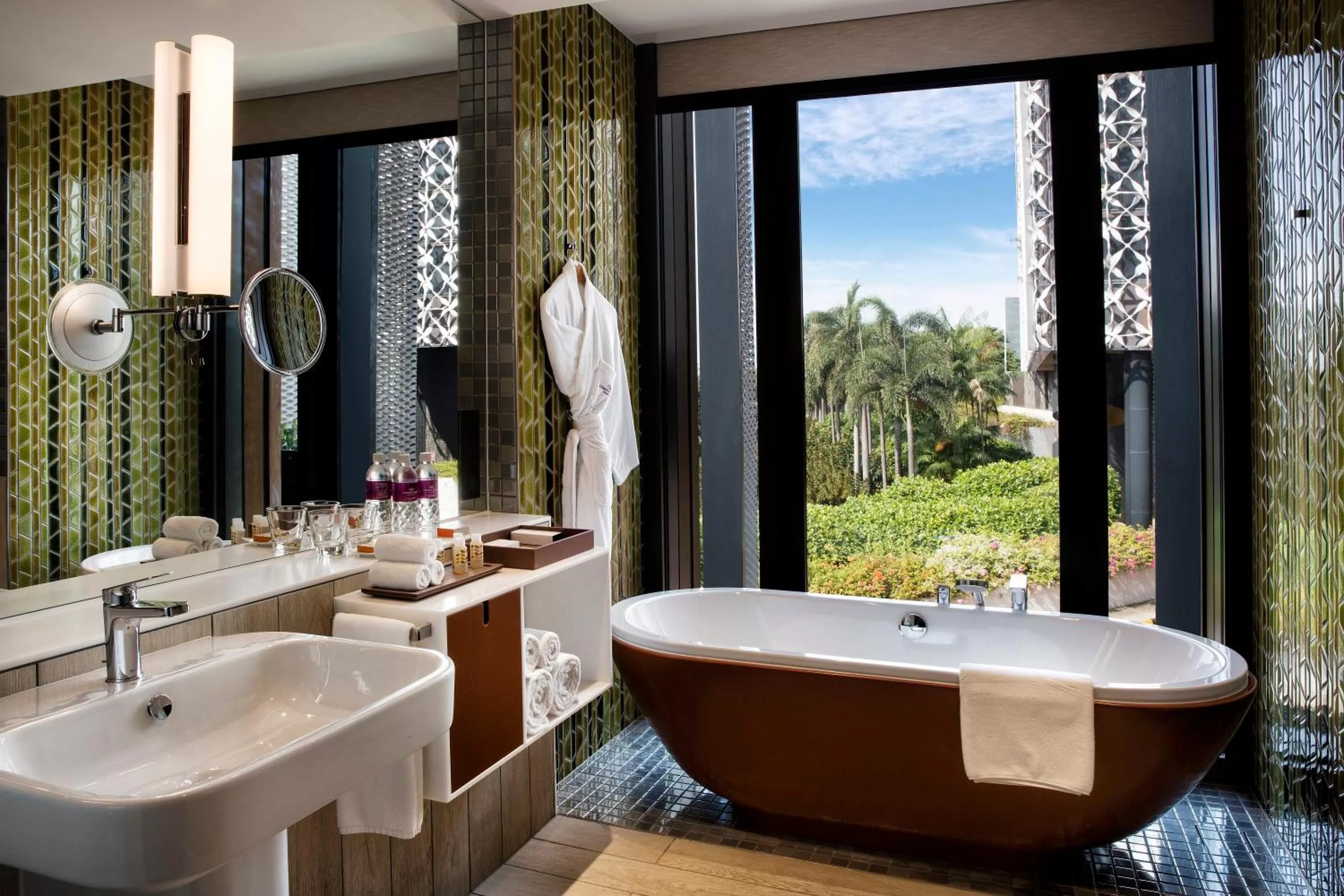 Bathroom in Crowne Plaza Changi Airport by IHG