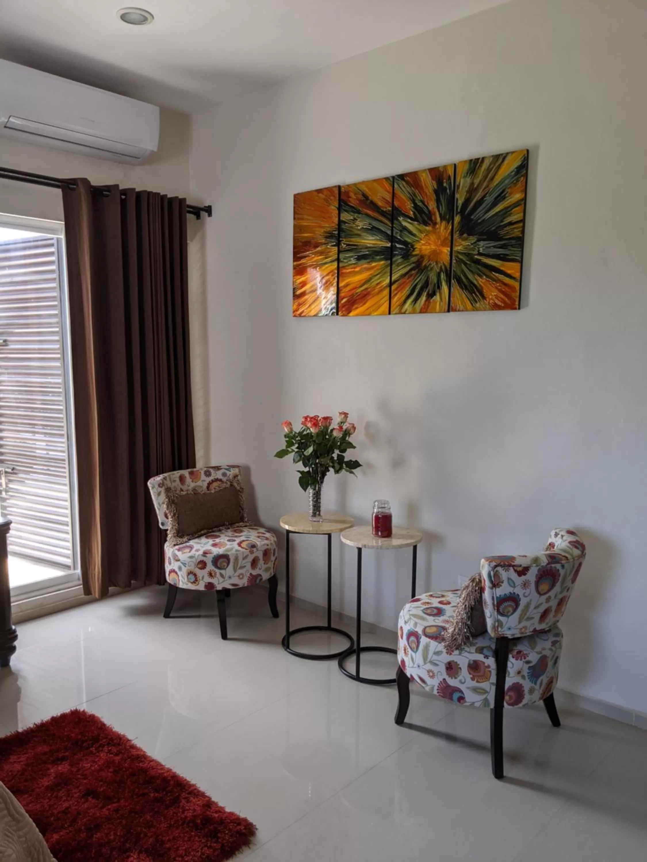 Seating area in Casa Xcanatun