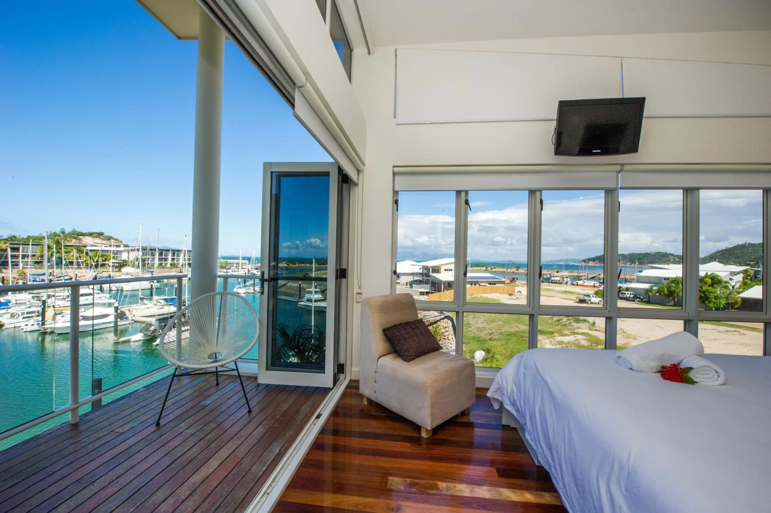 Pool View in Beachside Magnetic Harbour Apartments