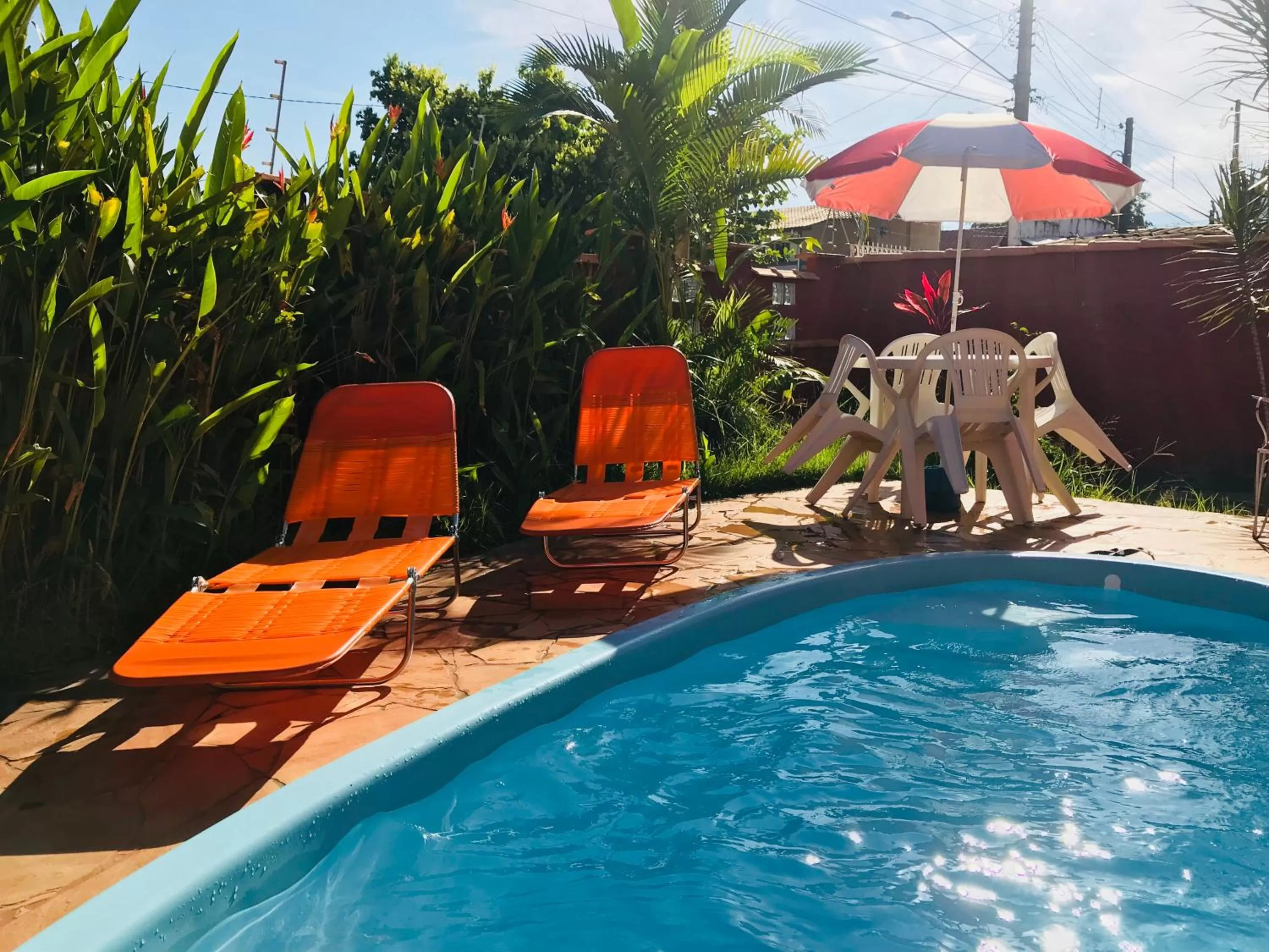 Pool view in Pousada Recanto Domus