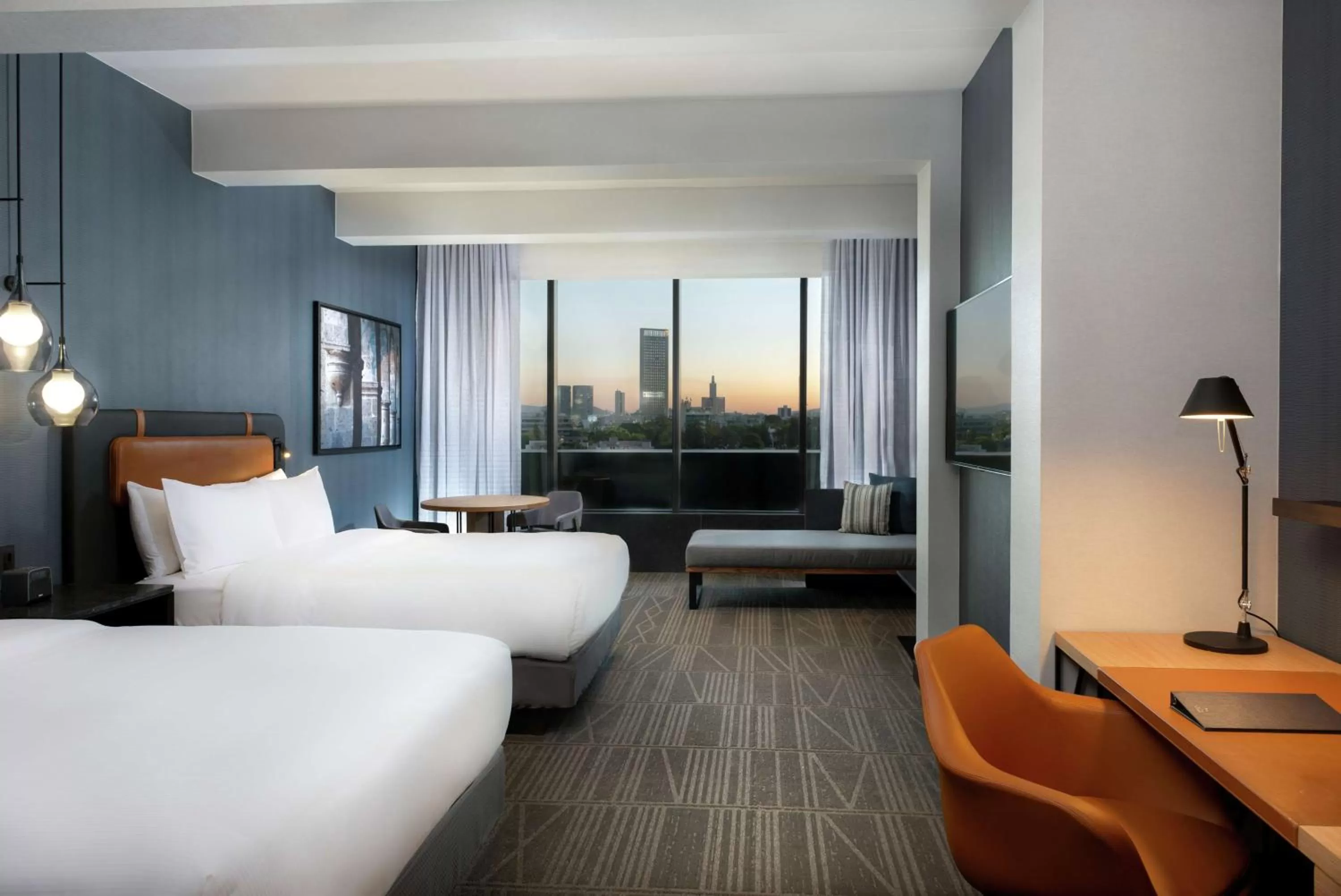 Bed in Hilton Guadalajara Midtown