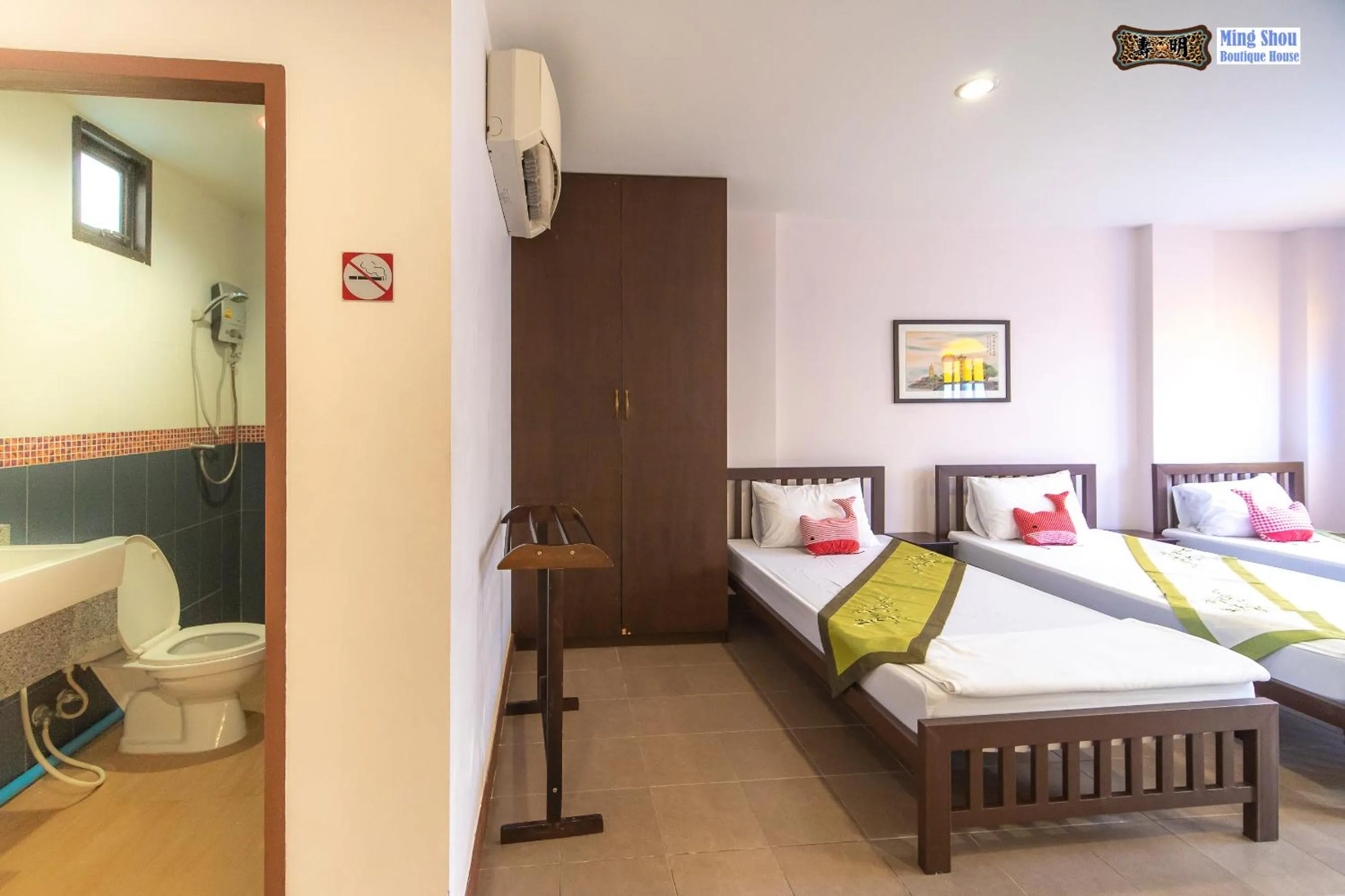 Bed in Ming Shou Boutique House