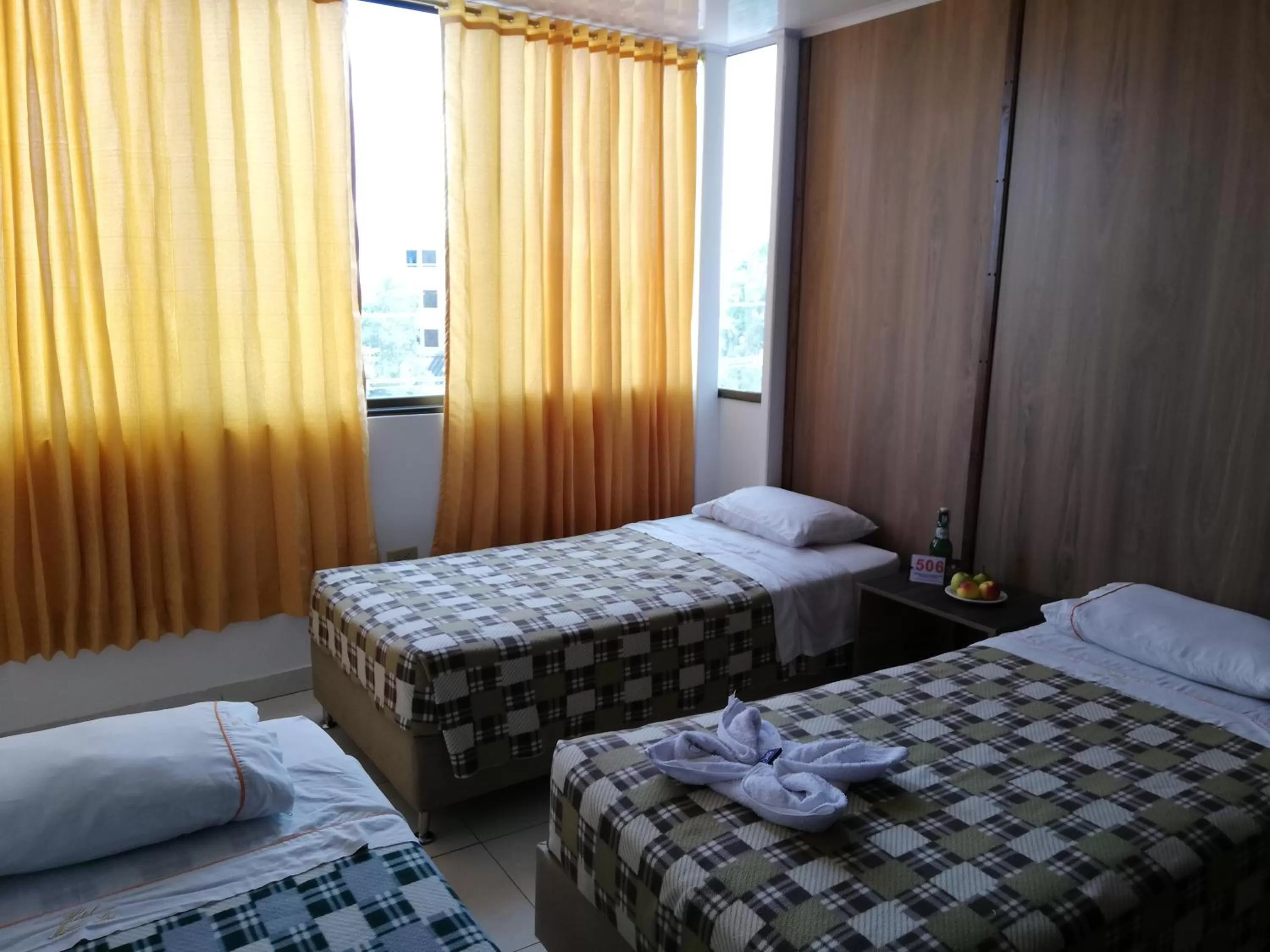 Bed in Hotel Mónaco de Fusa