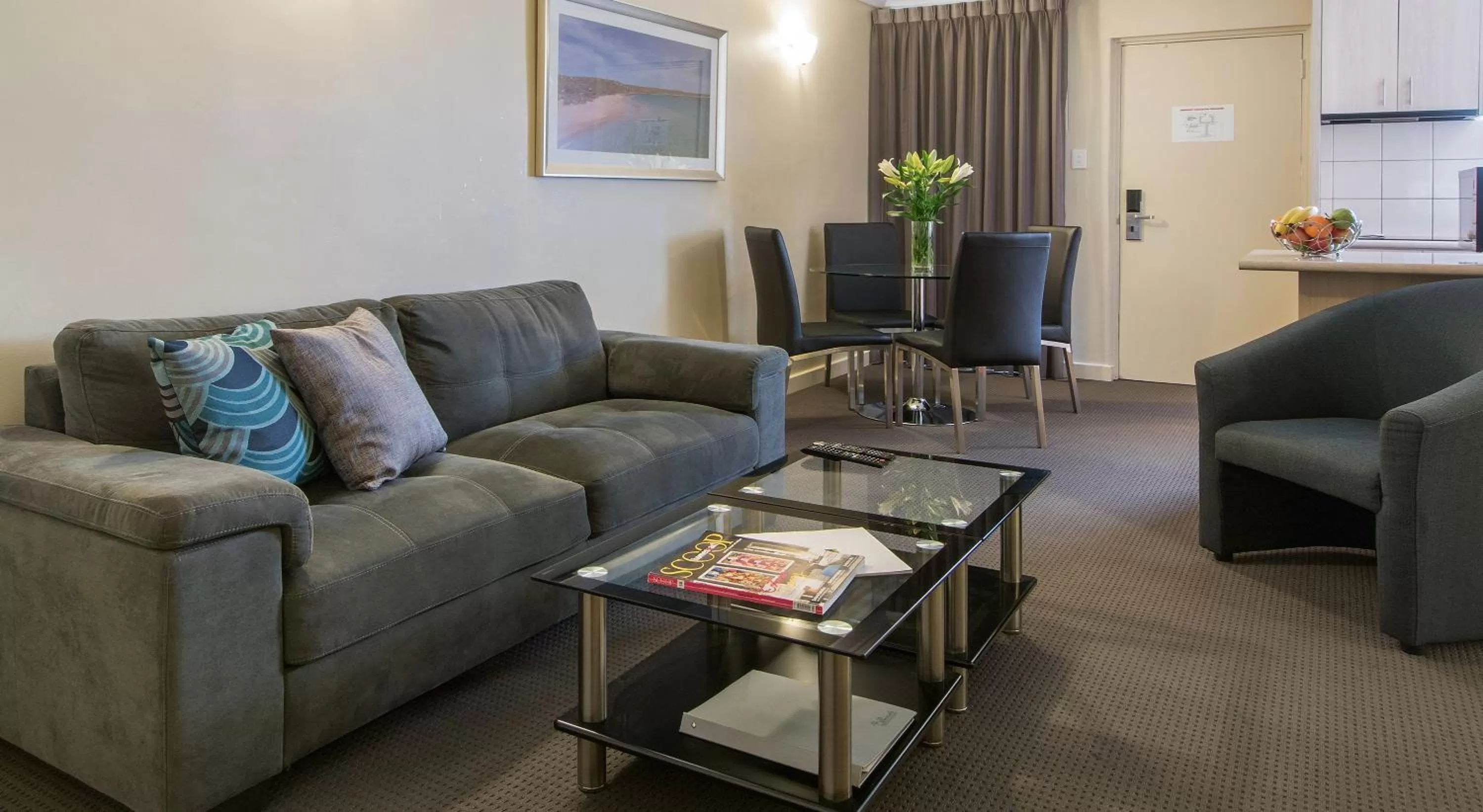Living room in The Peninsula Riverside Serviced Apartments