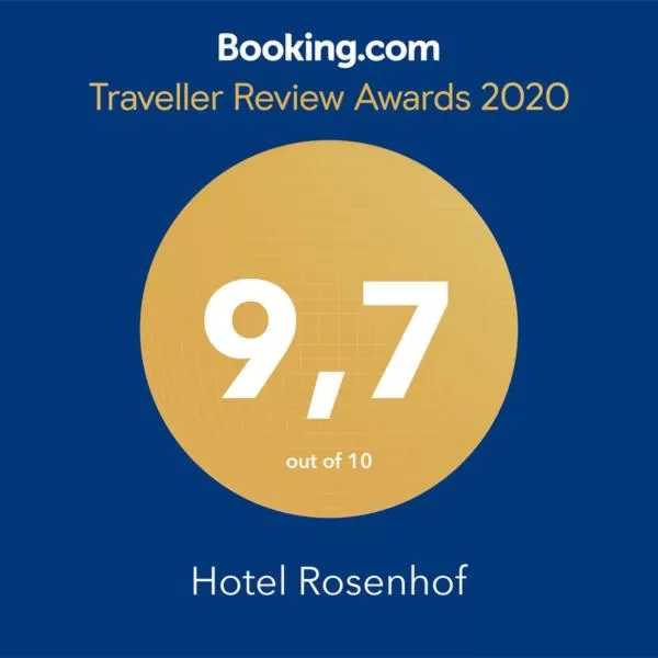 Certificate/Award in Boutiquehotel Villa Rosenhof