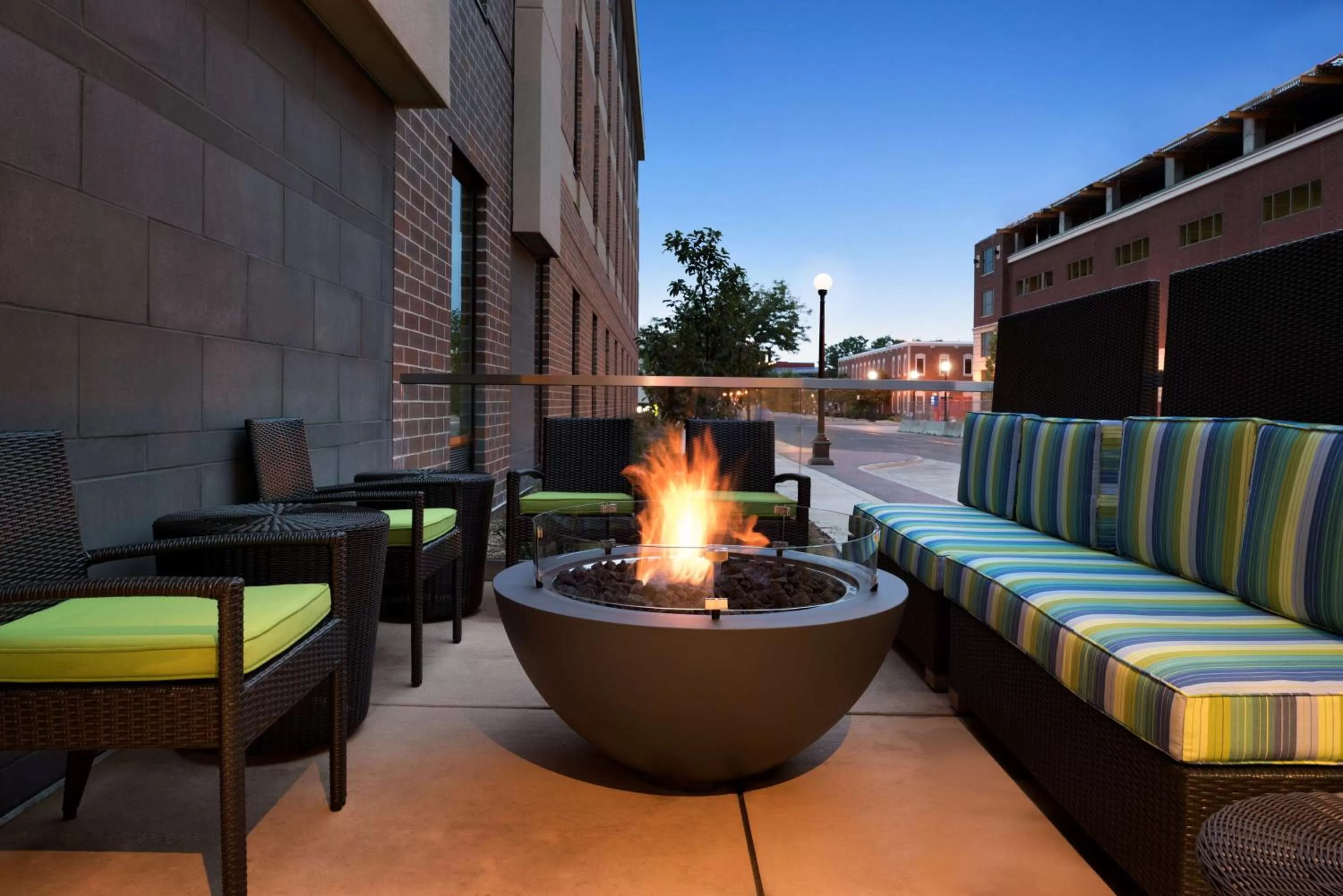 Patio in Home2 Suites By Hilton La Crosse