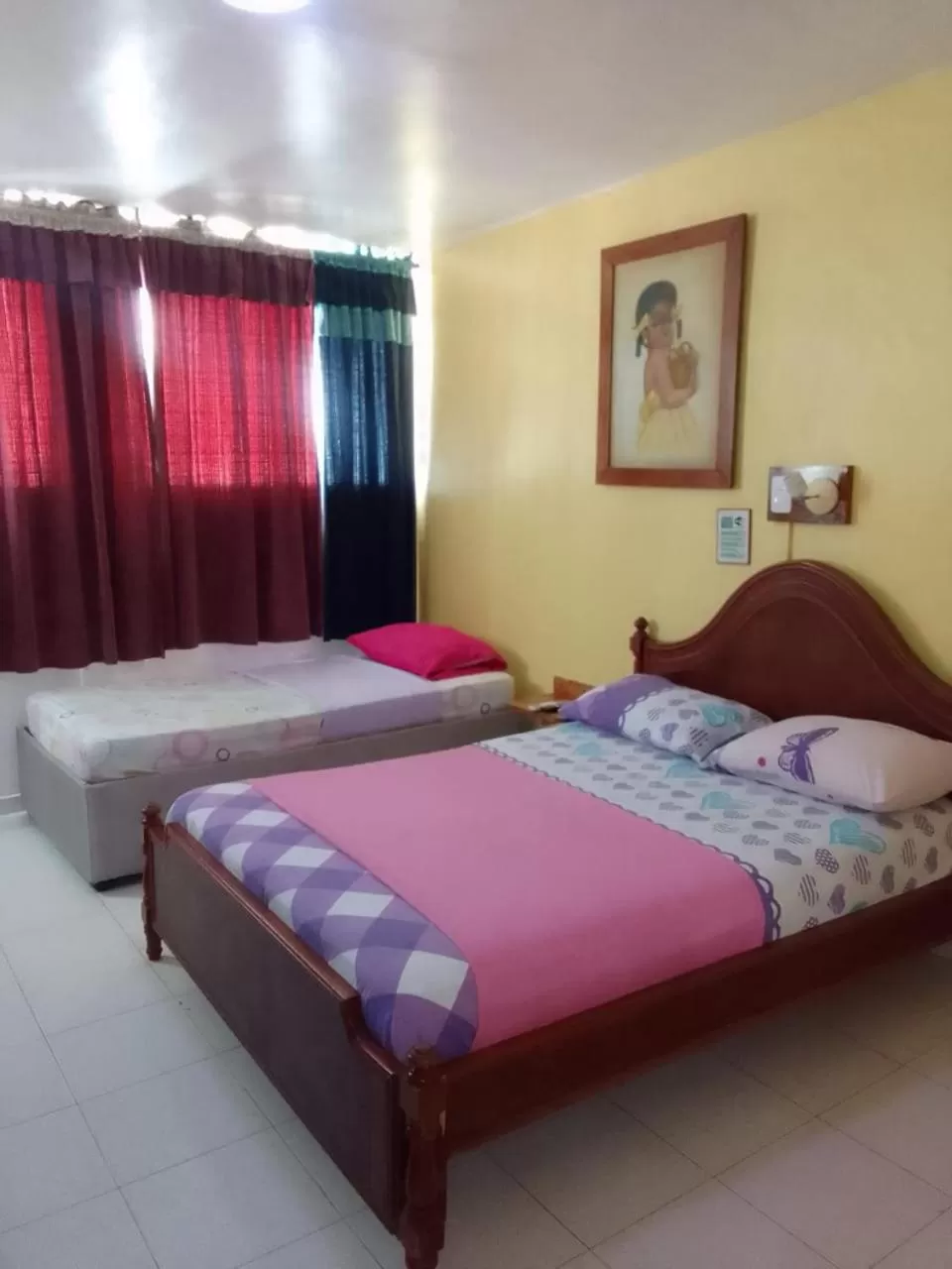 Bed in Hotel Pueblito Playa