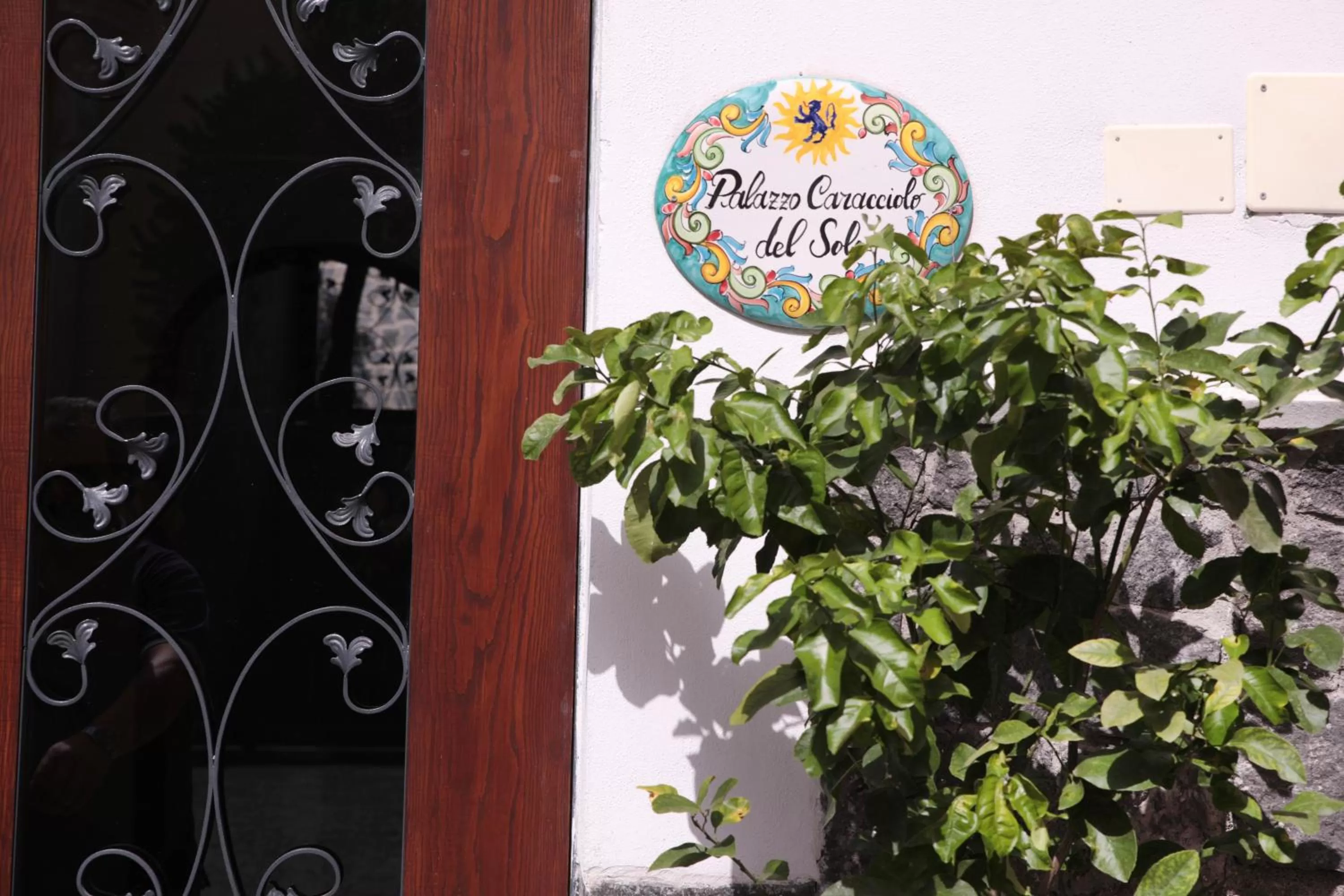 Facade/entrance in Palazzo Caracciolo del Sole