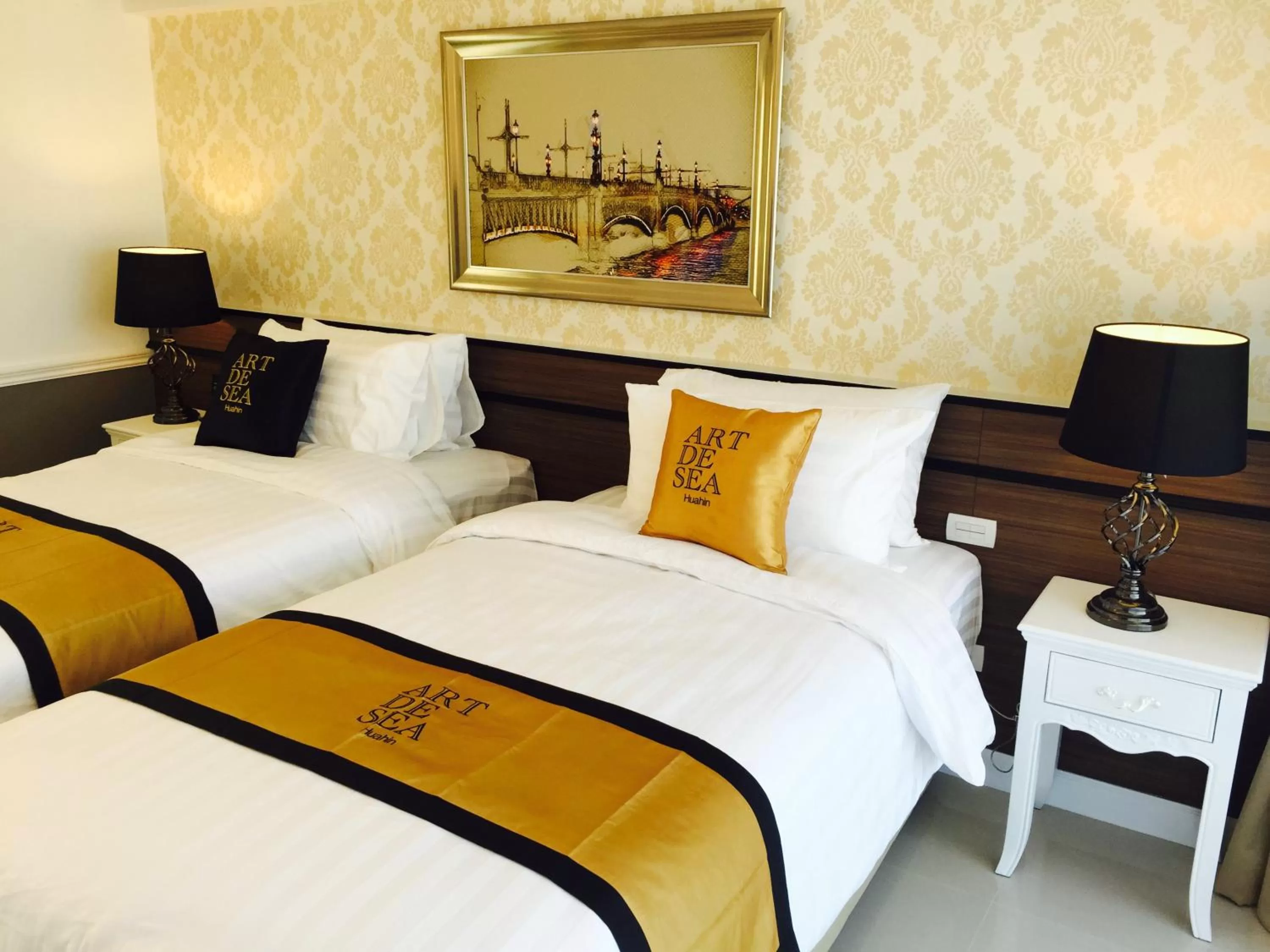 Decorative detail, Bed in Art De Sea Hua Hin