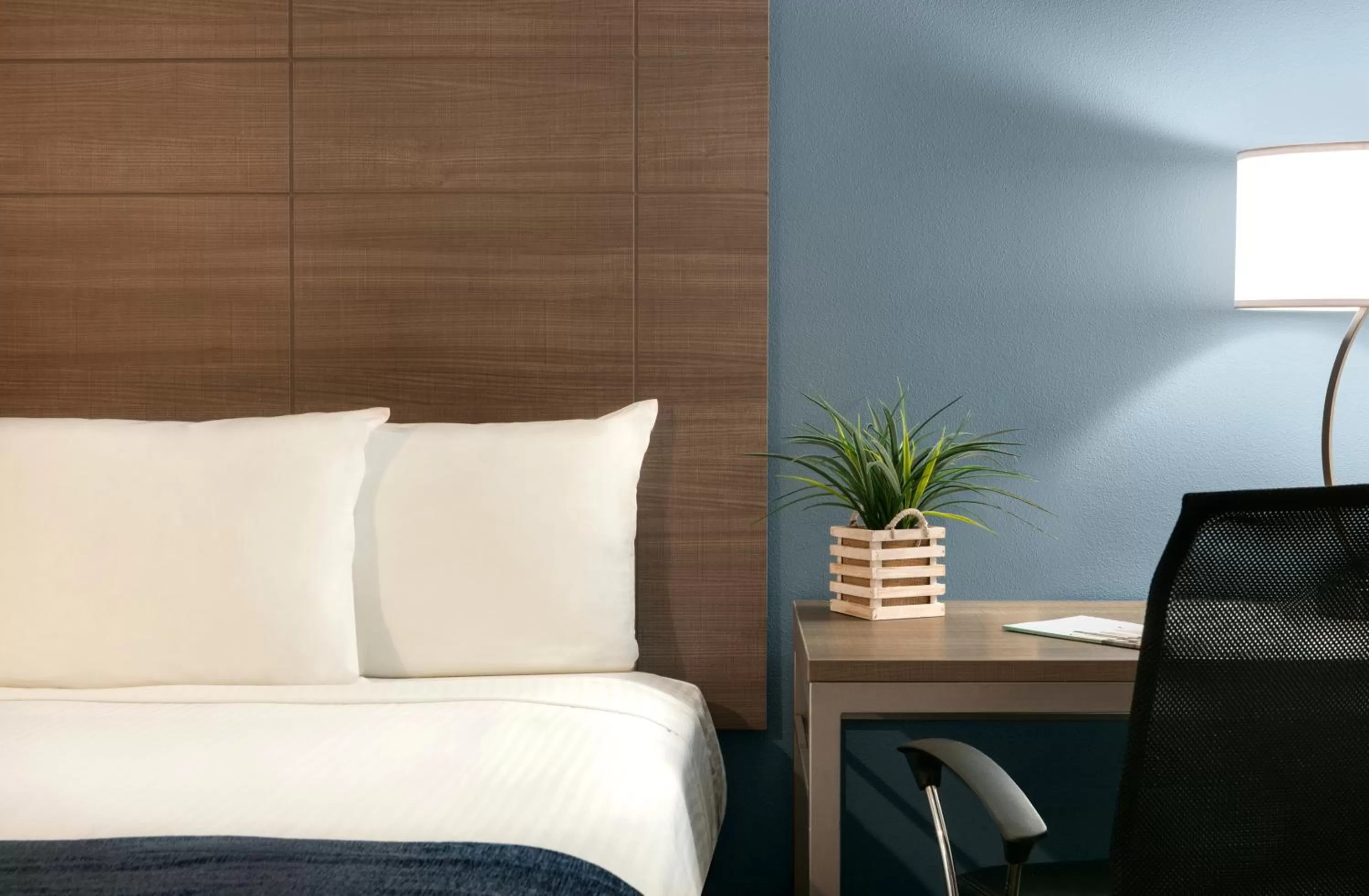 Bed in Torch Lite Inn at the Beach Boardwalk