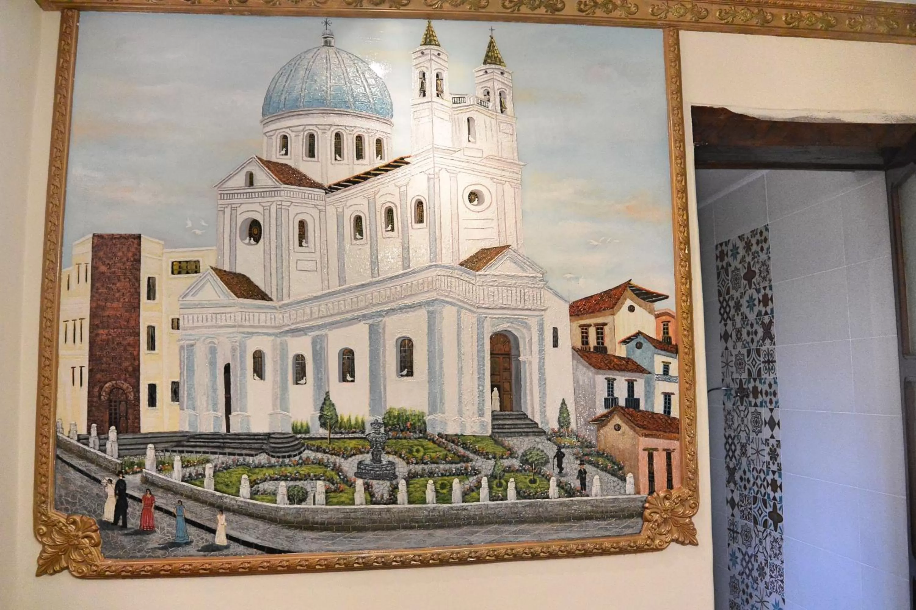 Decorative detail in Hotel La Basílica Quito