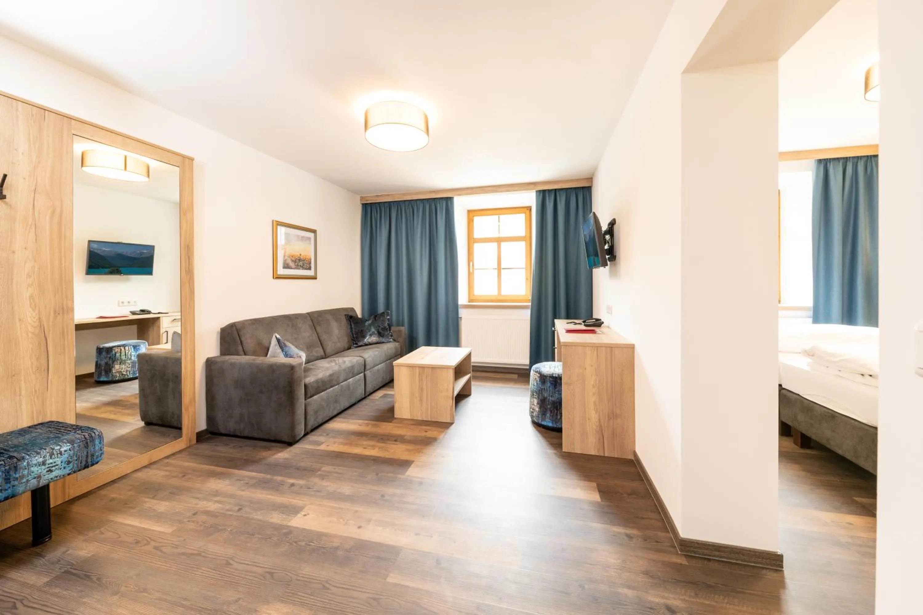 Living room, Bed in Hotel Heitzmann