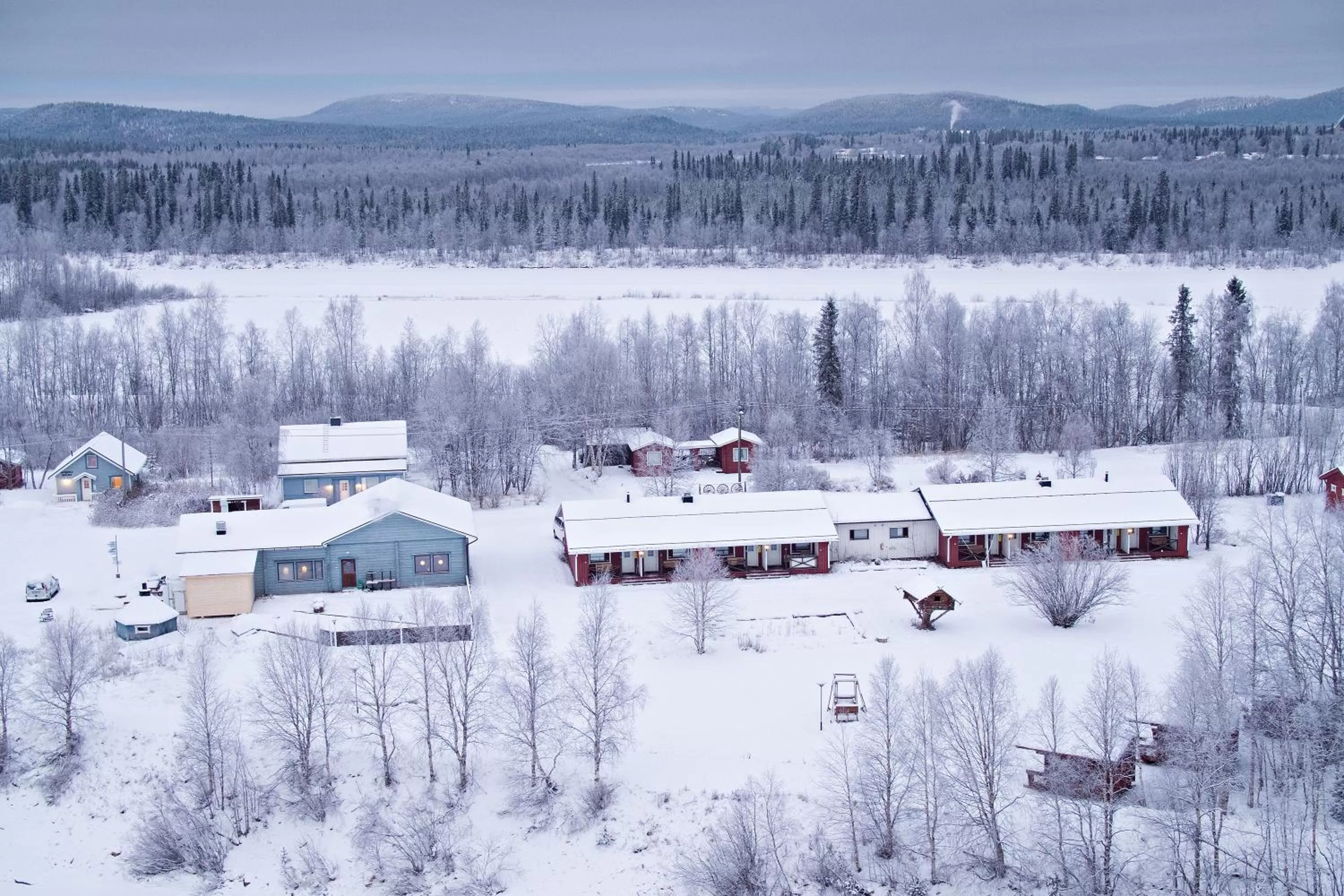 Winter in Arctic River Resort