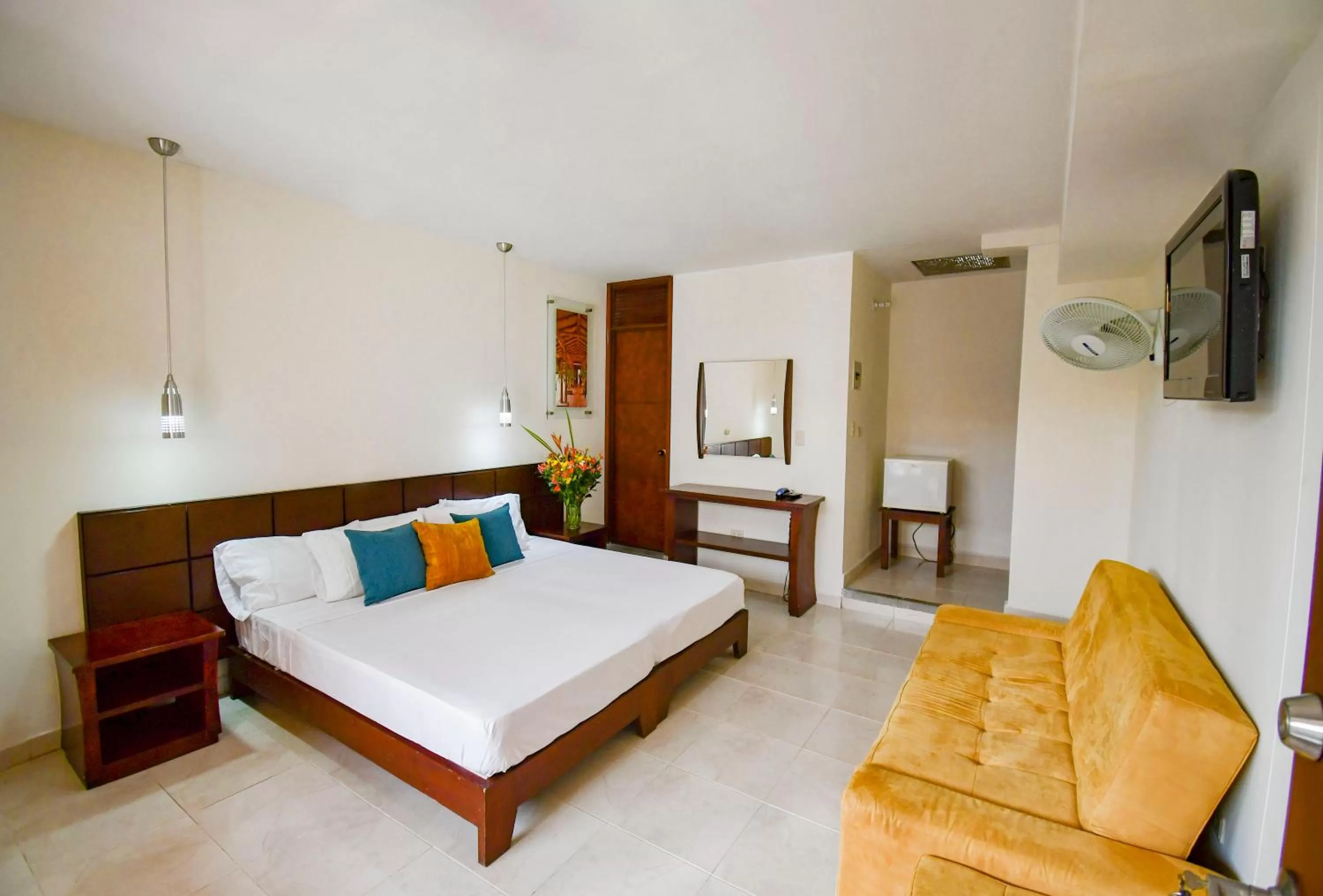 Bed in Hotel Mónaco Armenia