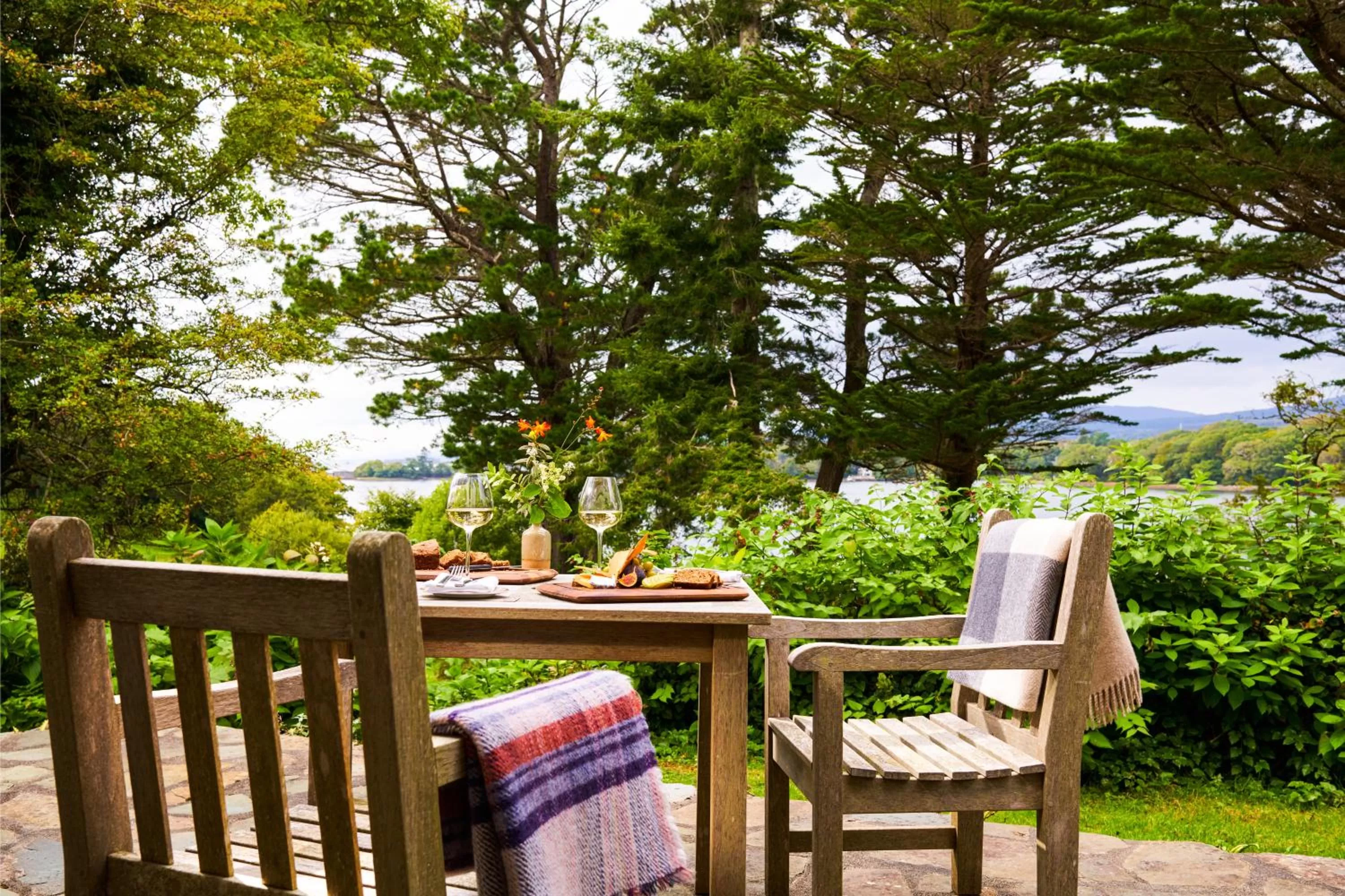 Natural landscape in Sheen Falls Lodge