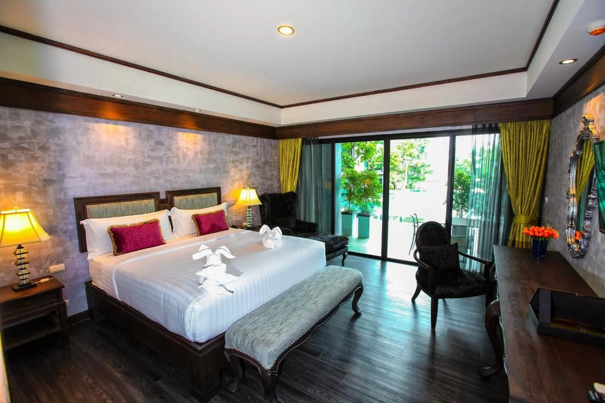 Photo of the whole room, Bed in I Calm Resort Cha Am