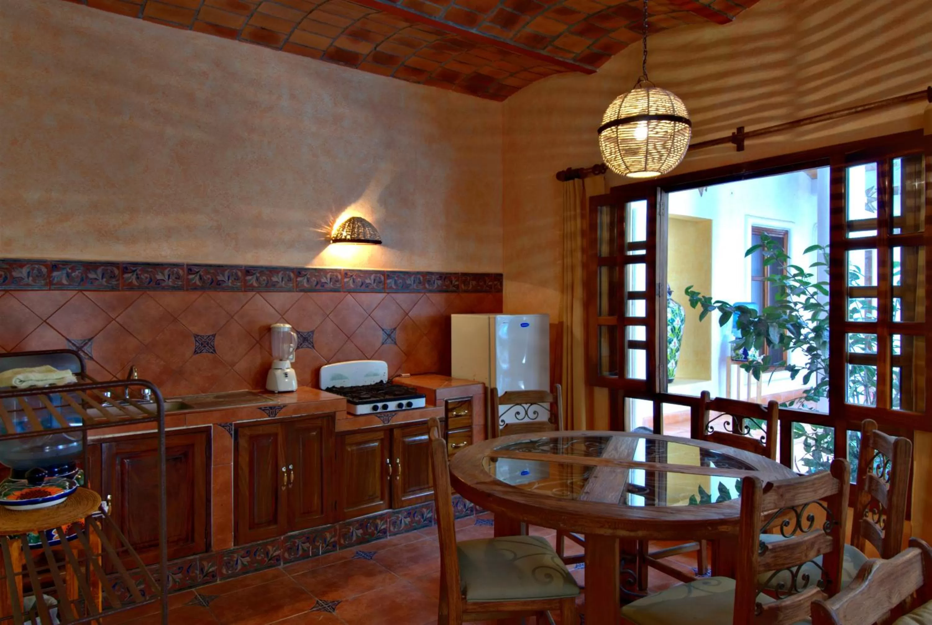 Kitchen or kitchenette in Hotelito Los Sueños