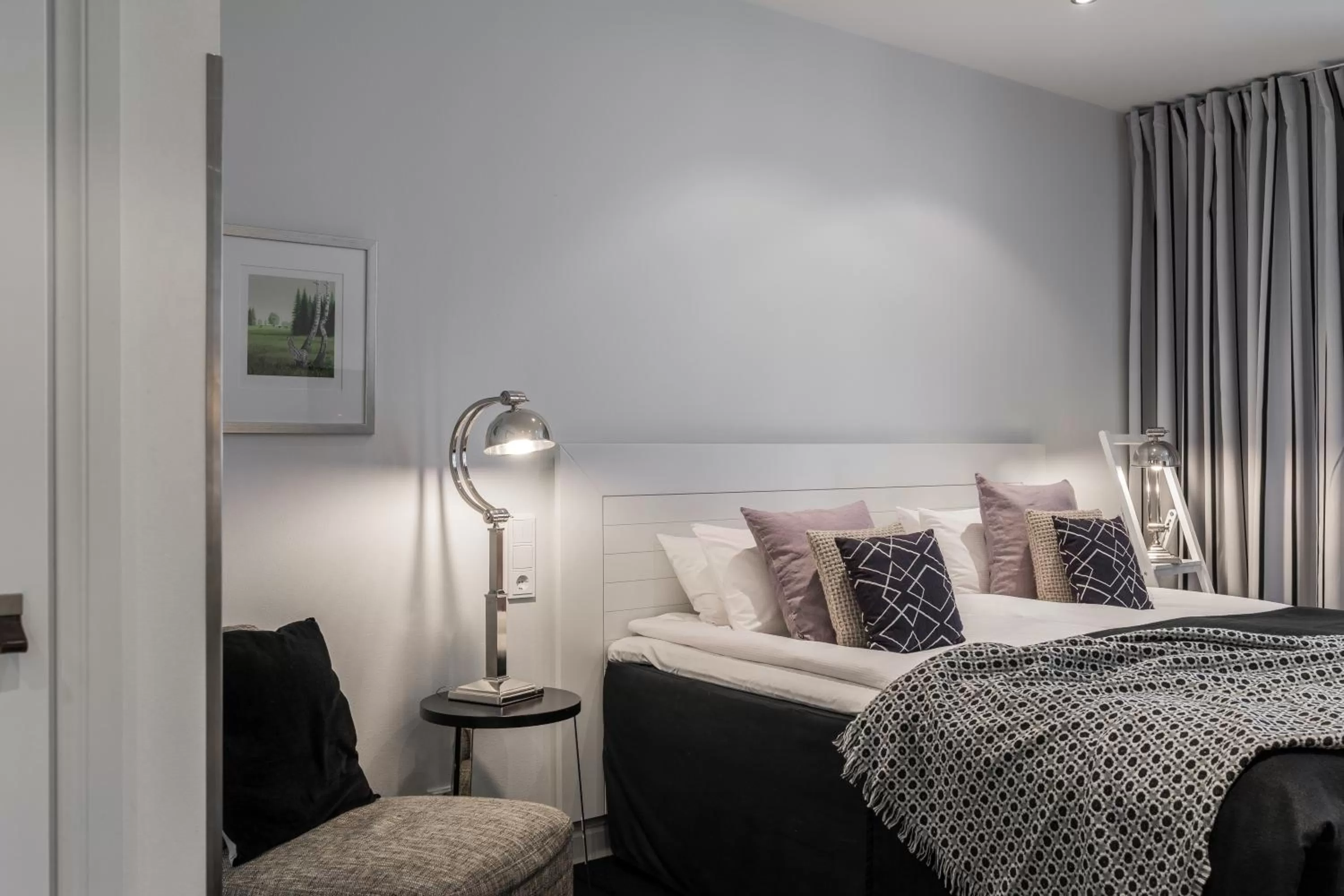 Decorative detail, Bed in Hotel Fabian