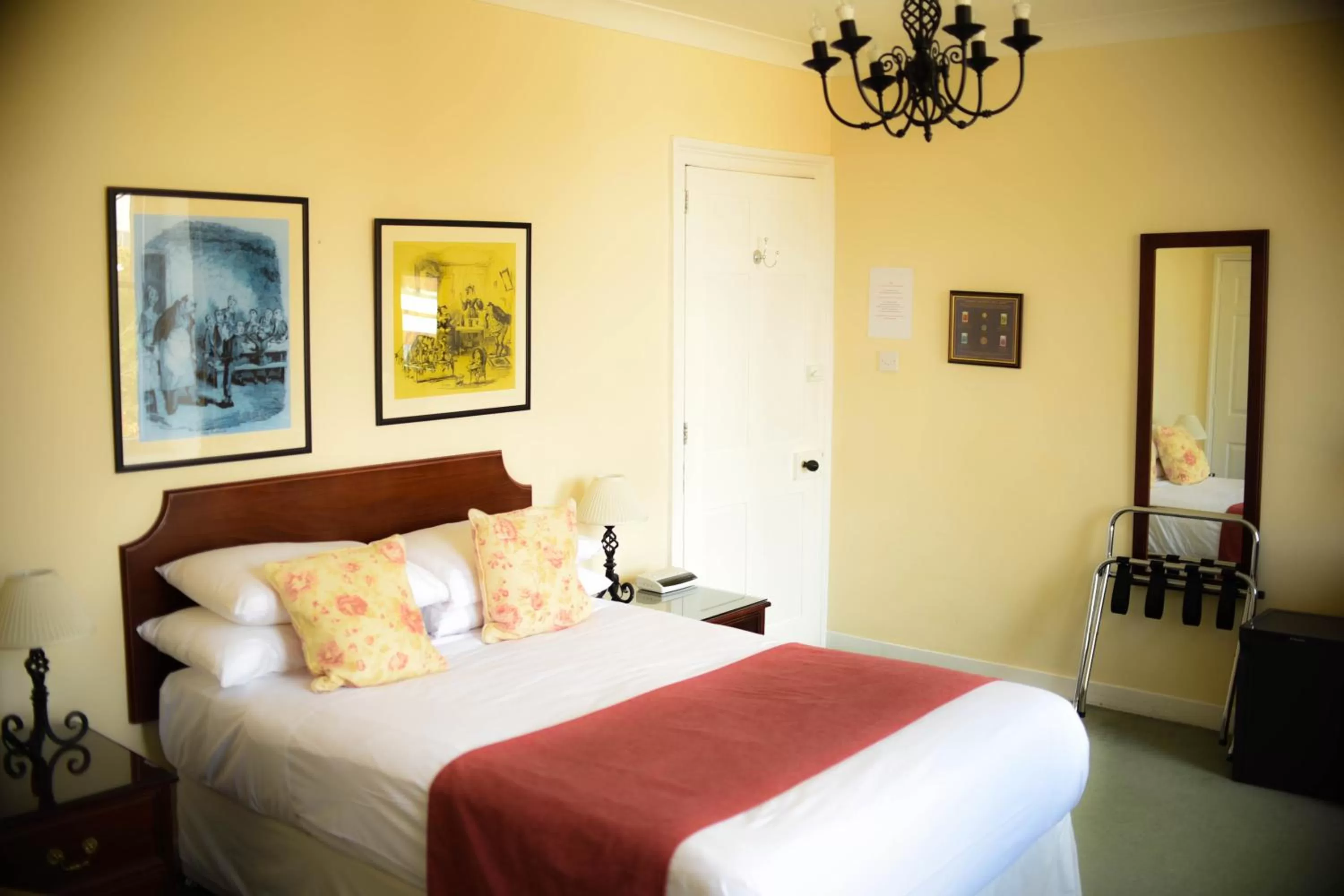 Bed in Castle House Hotel