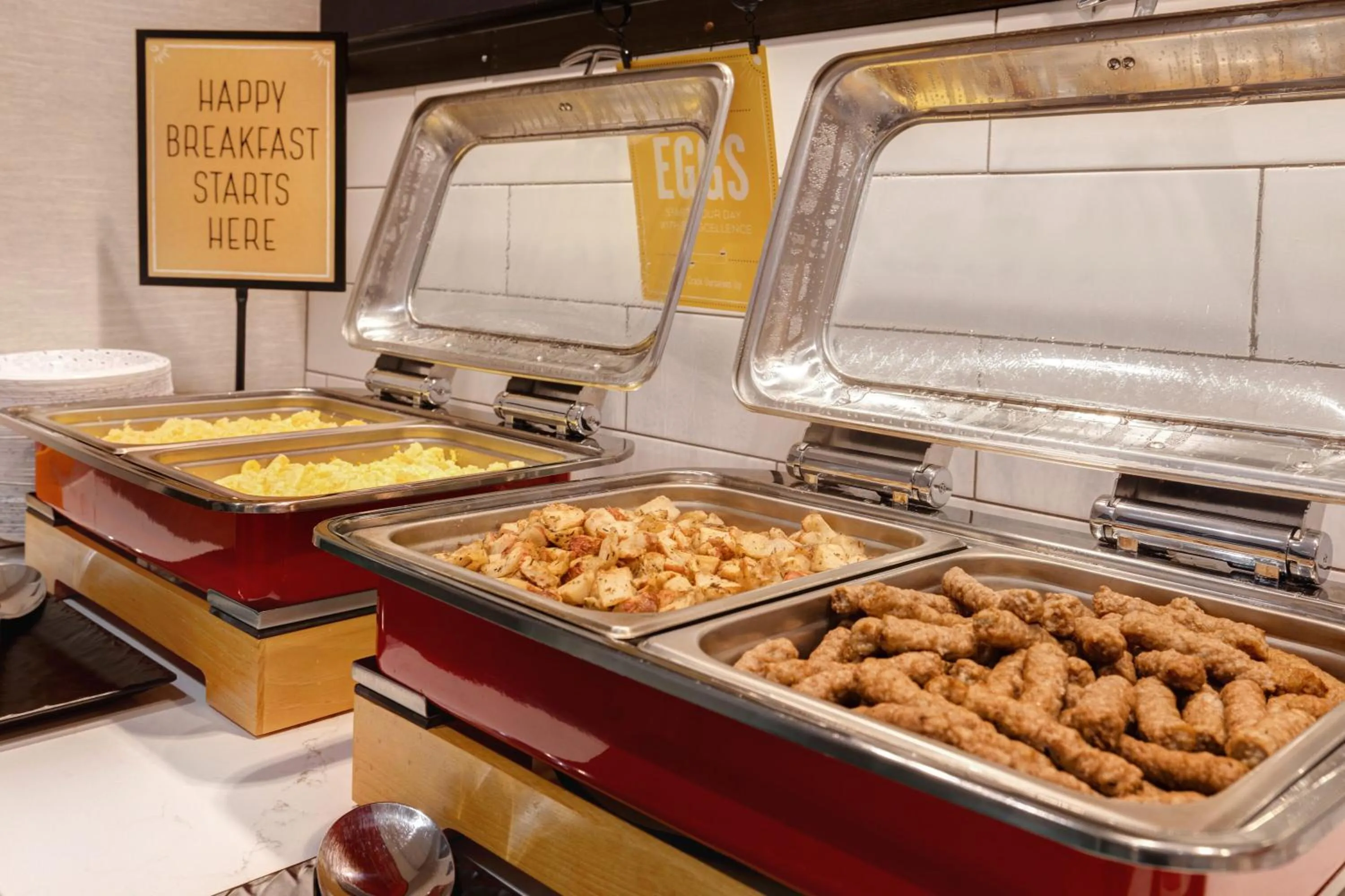 Buffet breakfast in Hampton Inn Chicago Orland Park