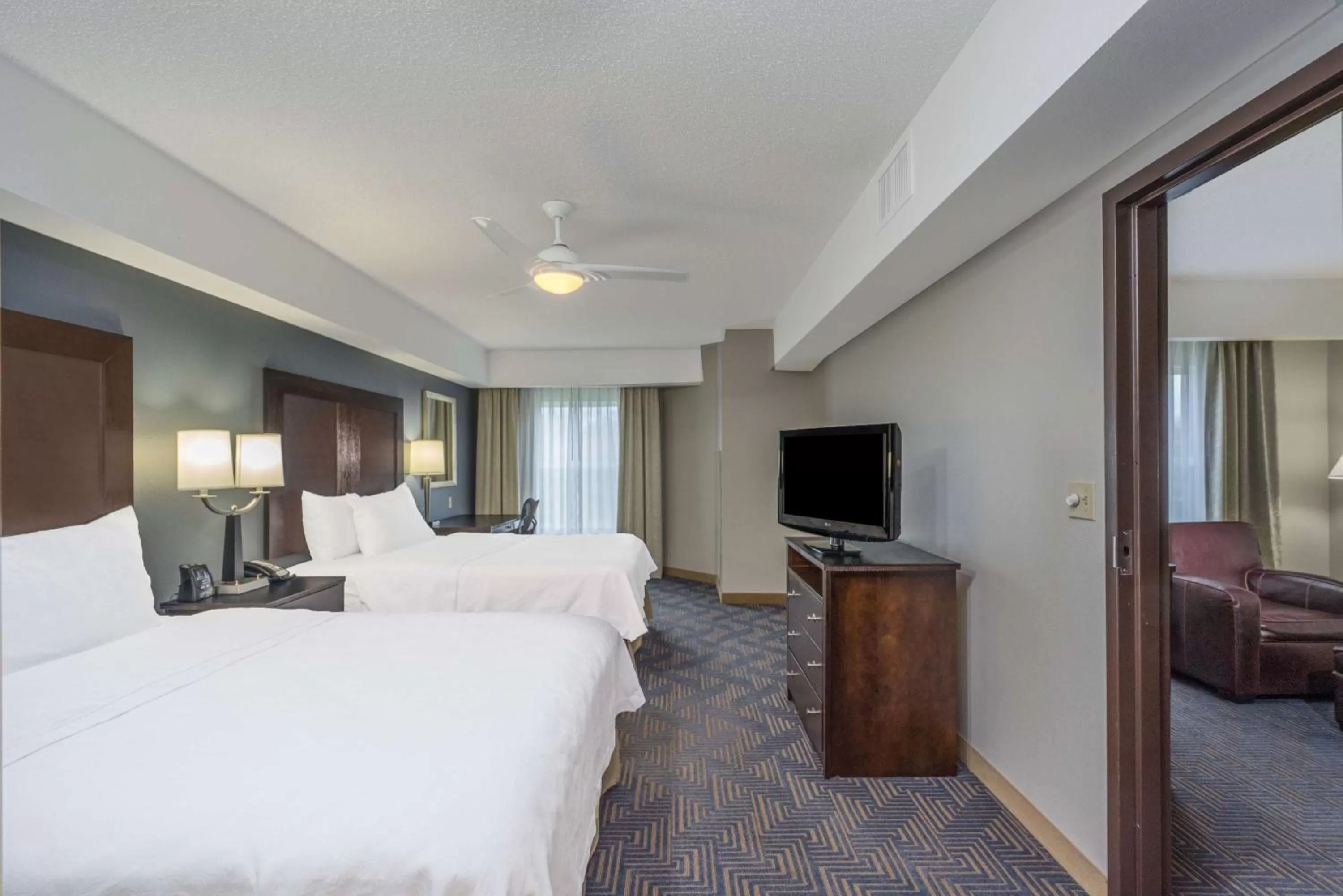 One-Bedroom 2 Queen Suite - Disability Access in Homewood Suites by Hilton Louisville-East