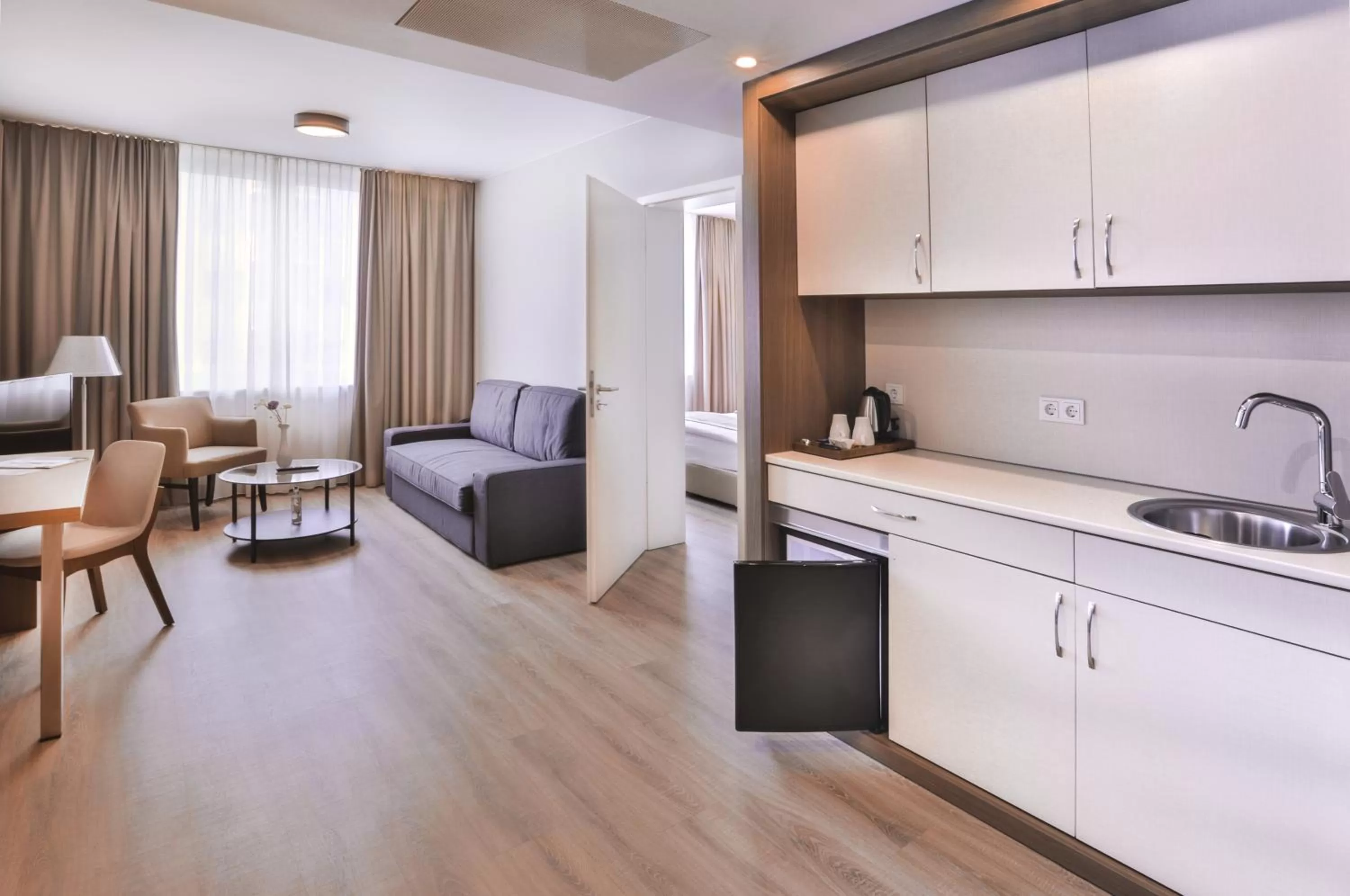Kitchen or kitchenette in Ocak Aparthotel