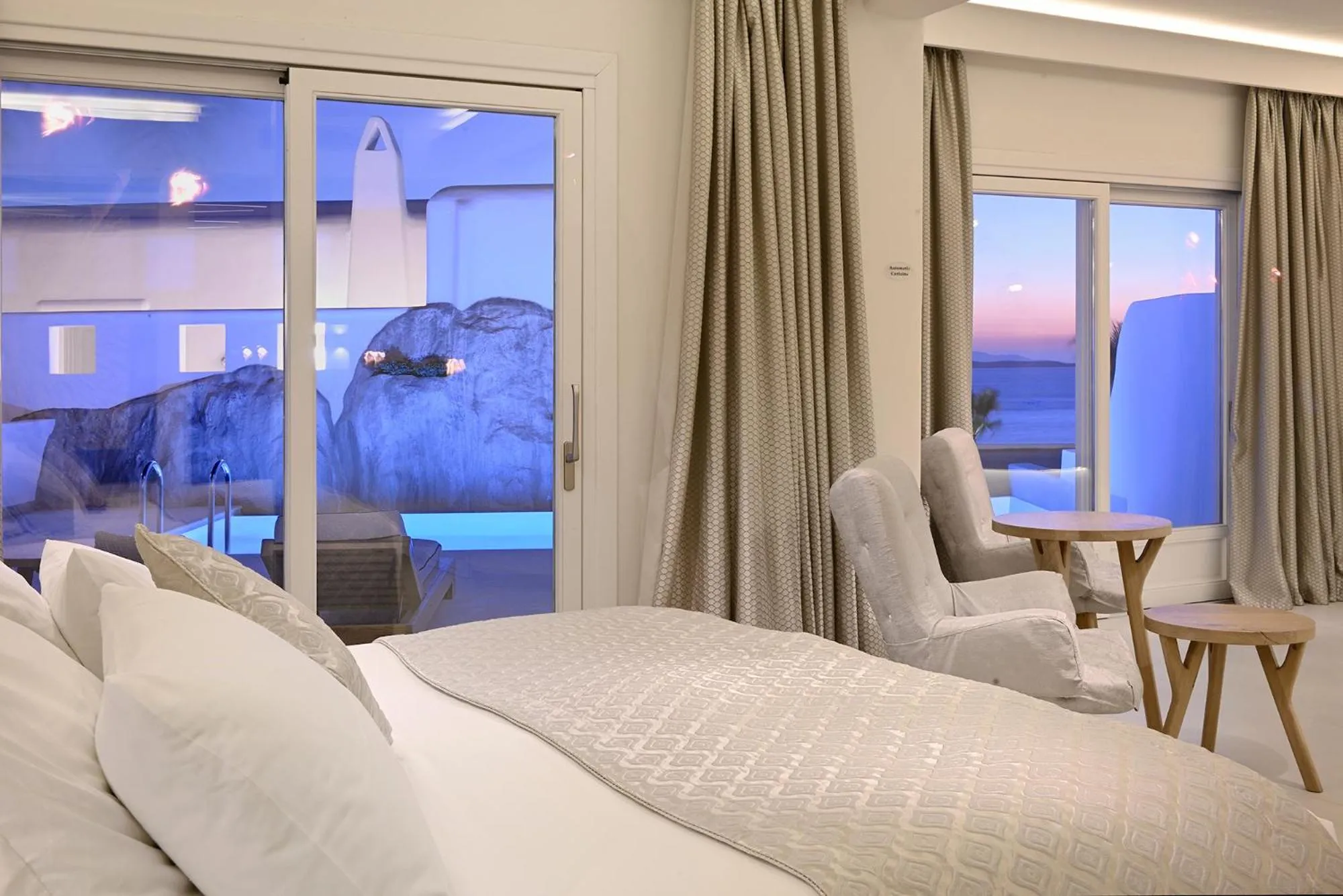 Bed in Anax Resort and Spa