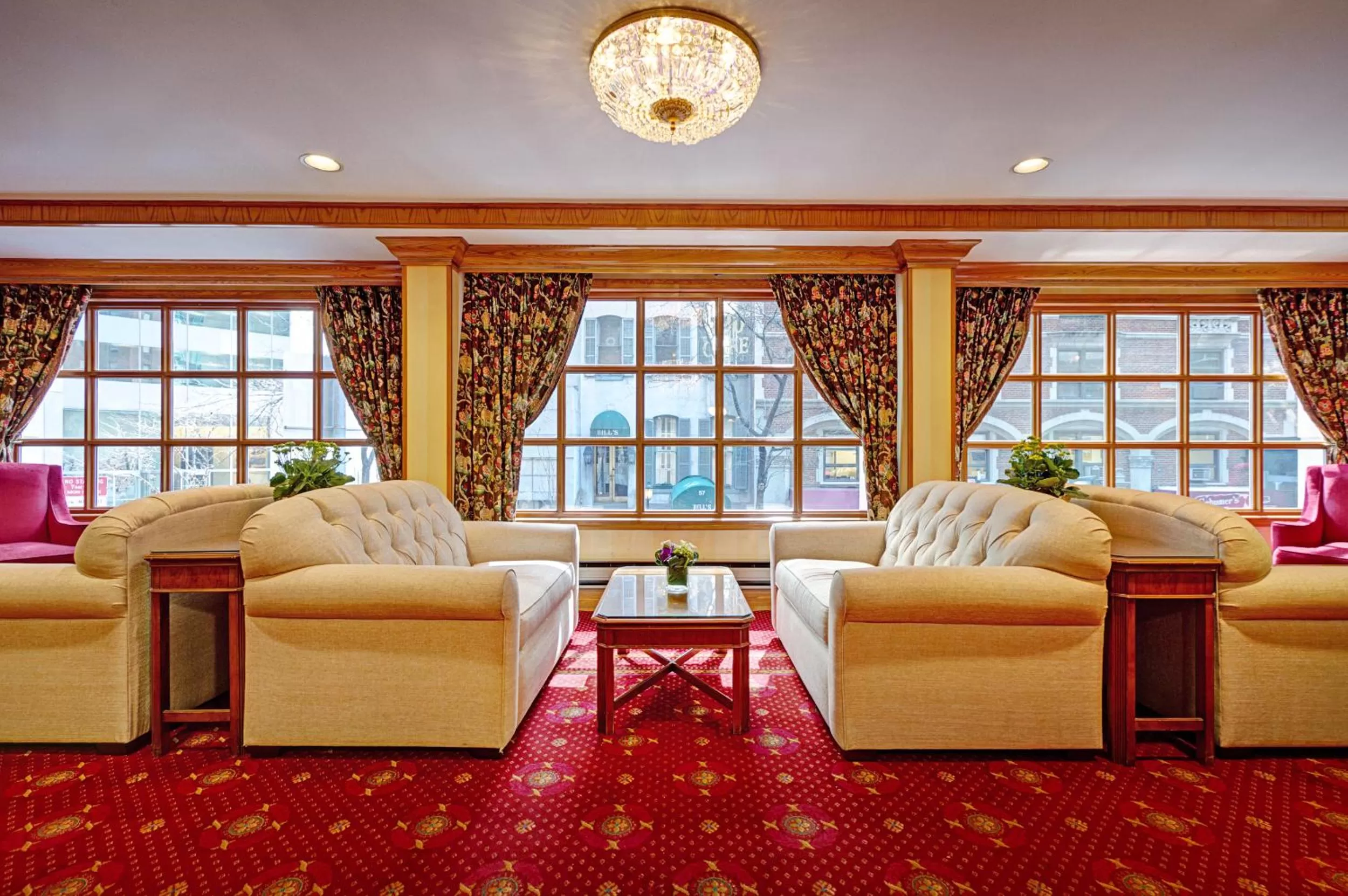 Seating area in Hotel Elysee by Library Hotel Collection