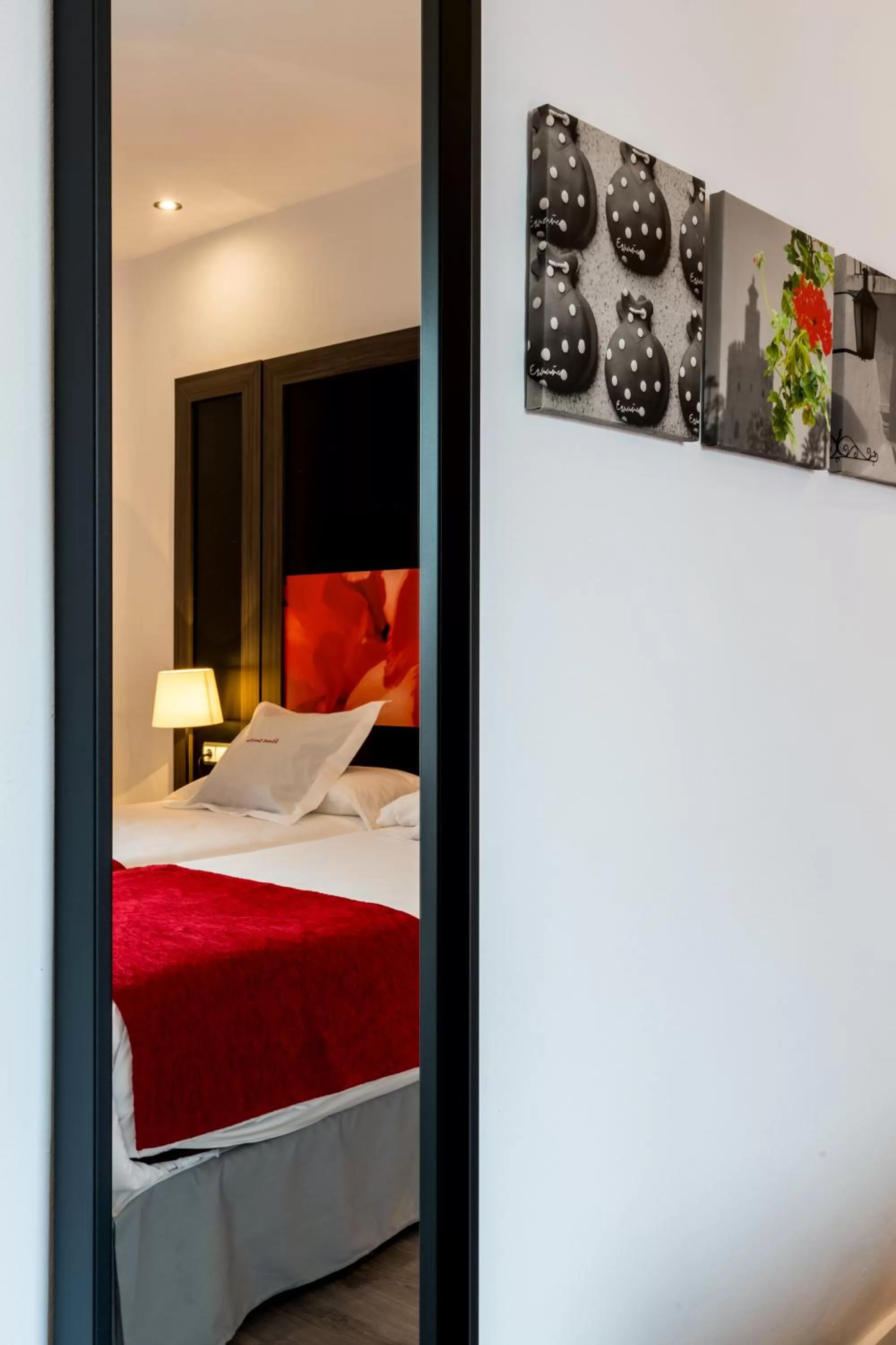 Decorative detail, Bed in Hotel Sevilla