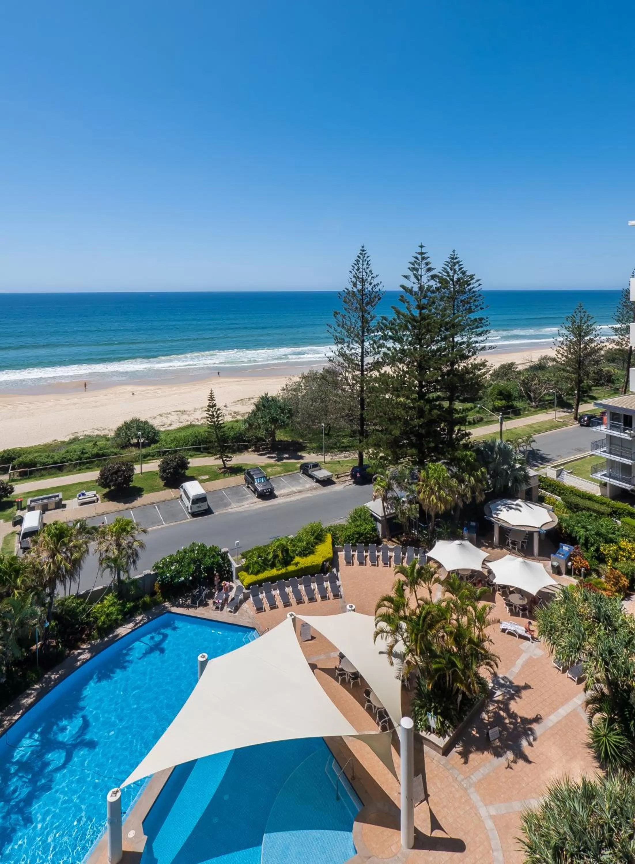 Garden view in Oceana On Broadbeach