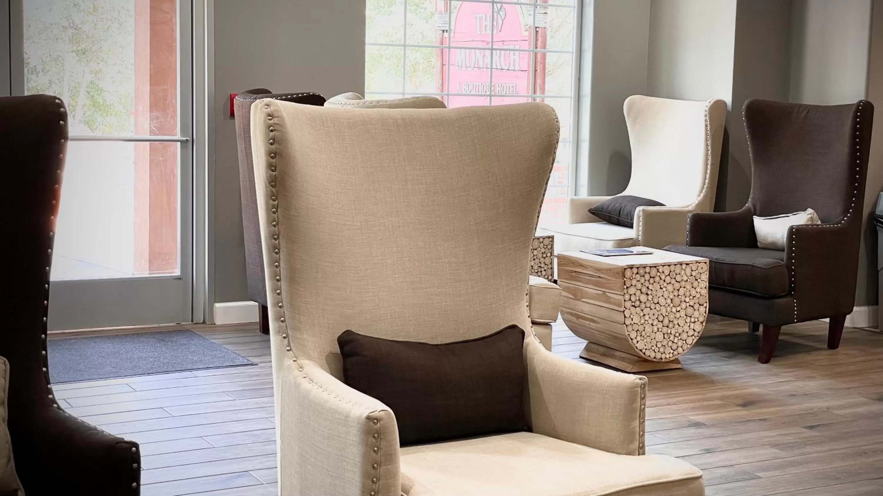 Seating area in The Monarch Inn