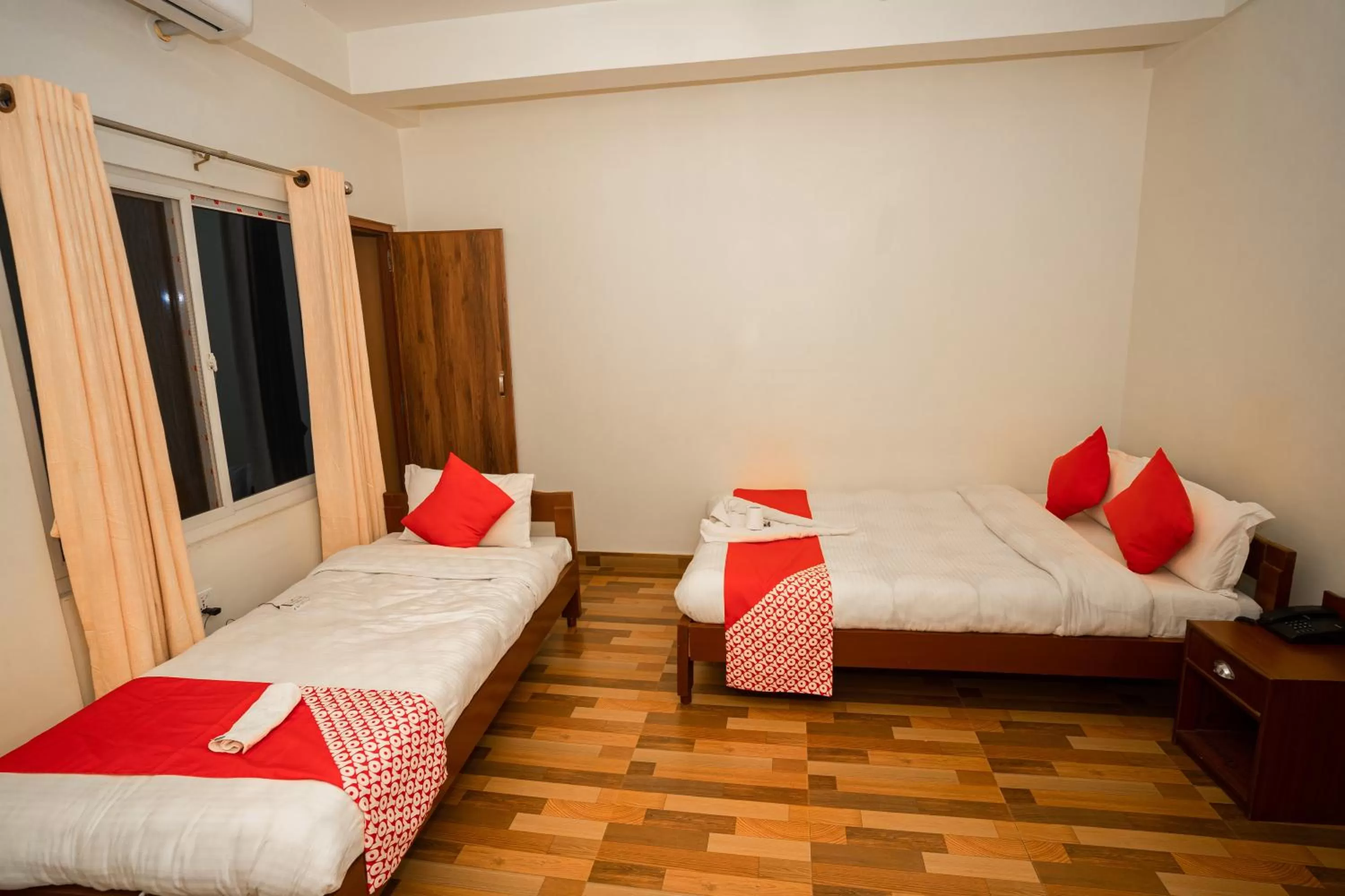 Photo of the whole room, Bed in Hotel Dela Mount Pokhara