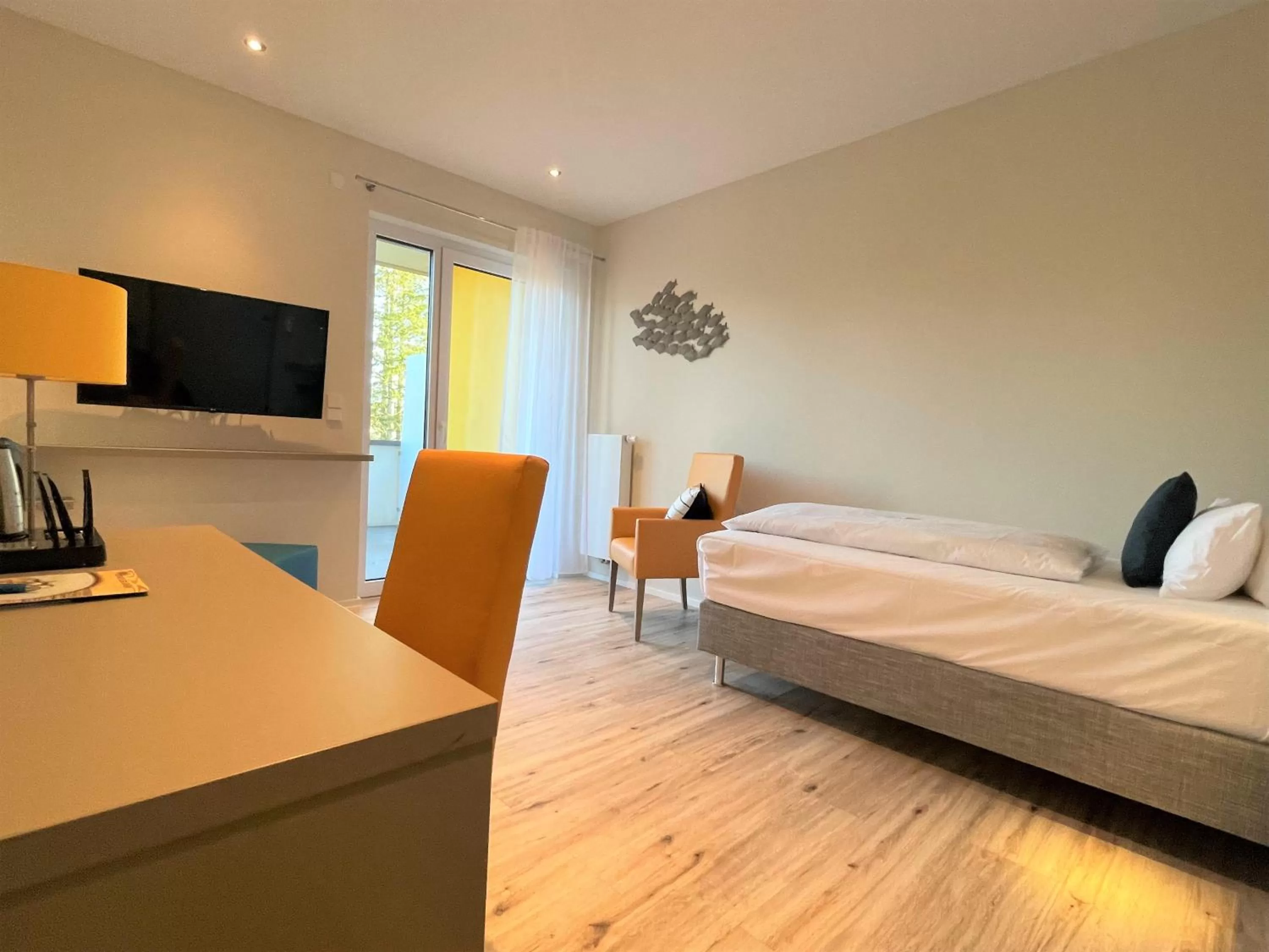 Bed in Bernsteinsee Hotel&Ferien