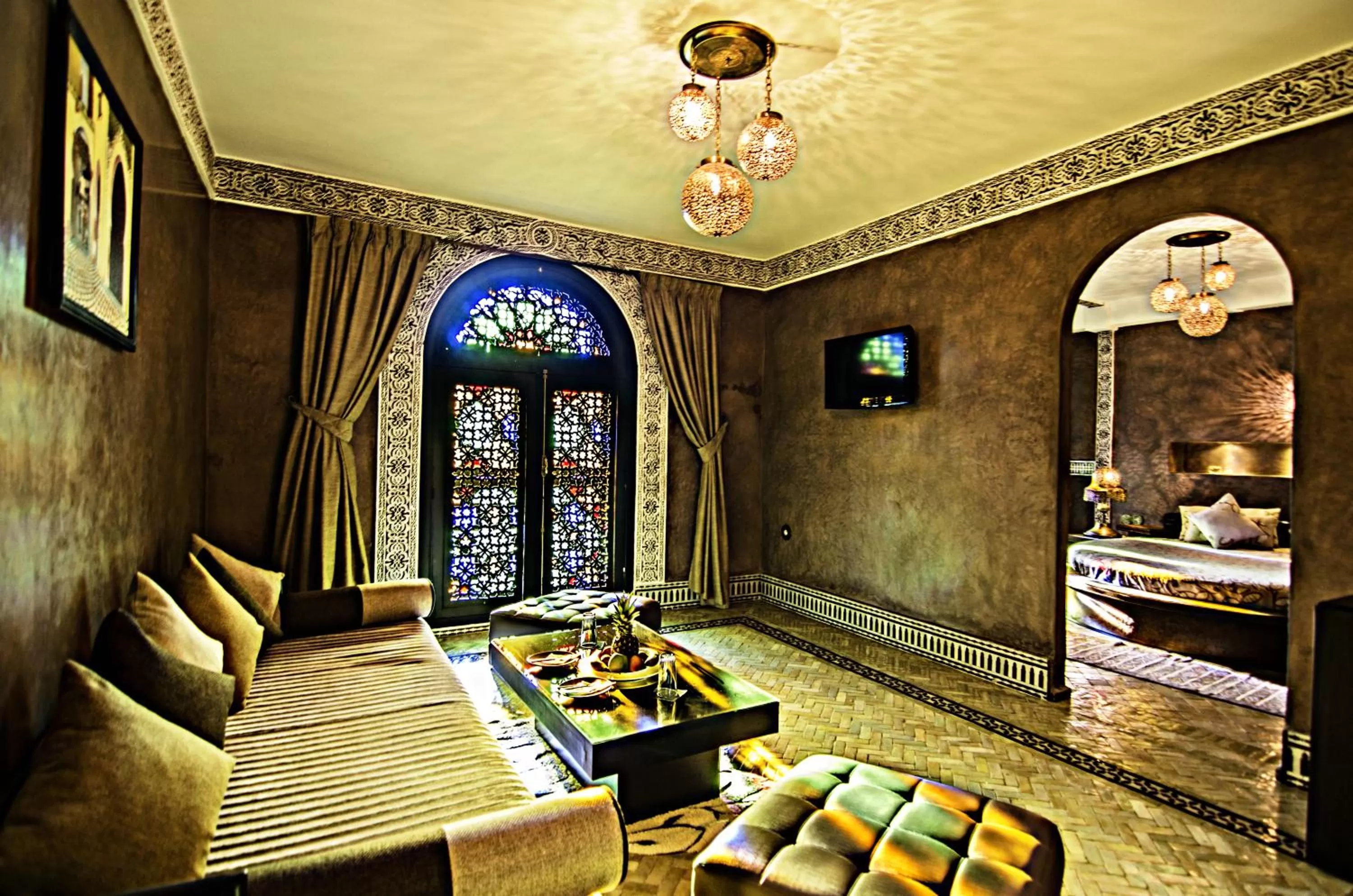 Bed in Palais Ommeyad Suites & Spa