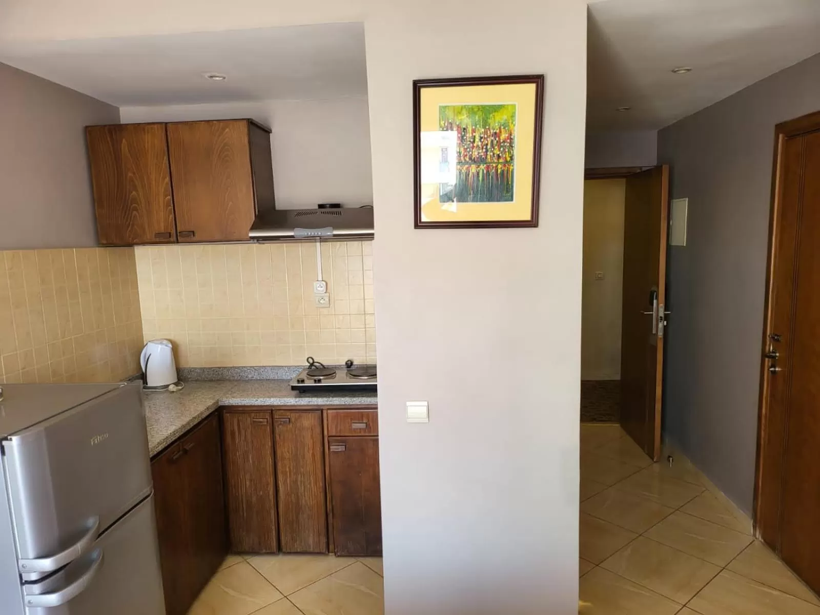 Kitchen or kitchenette in Résidence Hotelière Fleurie