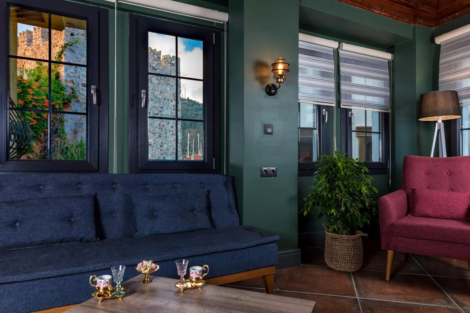 Seating area in Sunset Hotel Marmaris