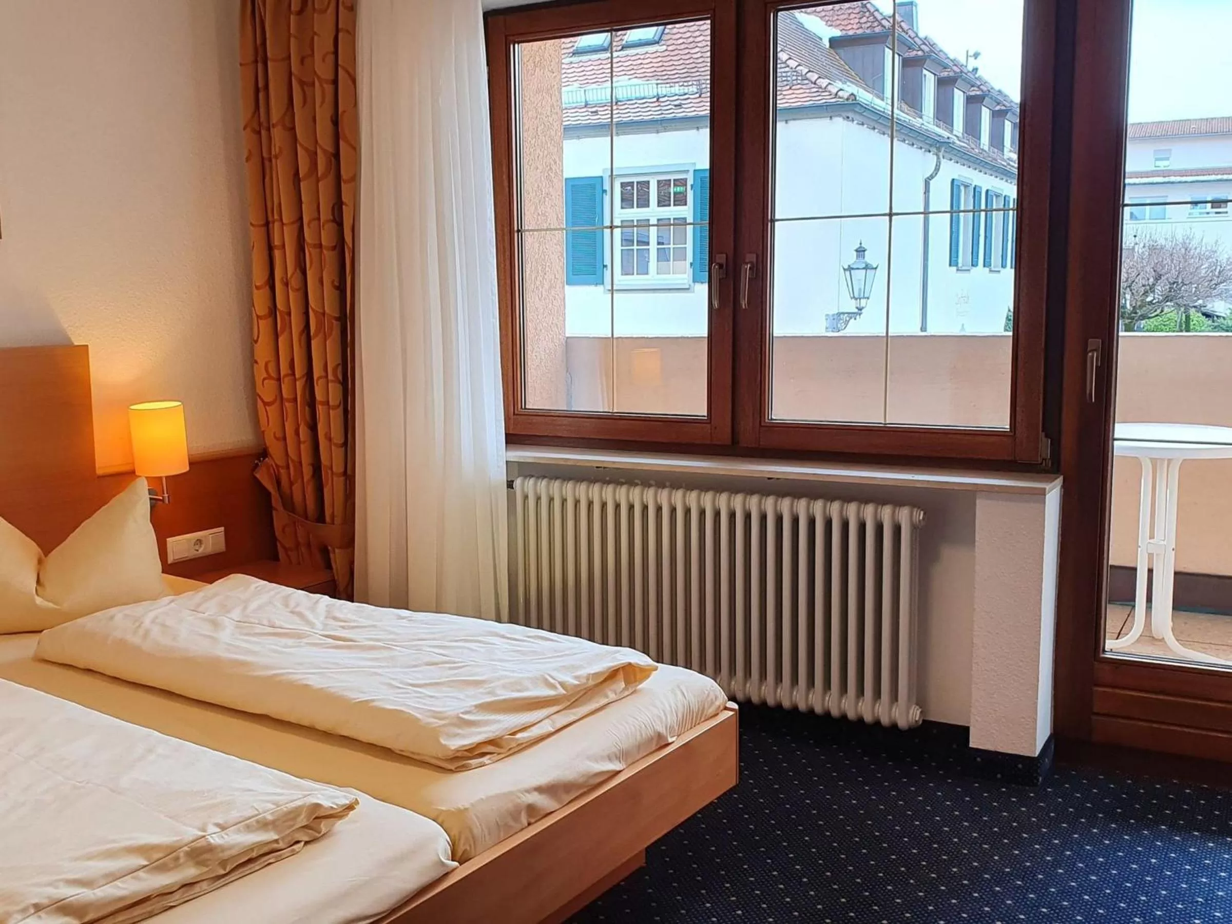 View (from property/room), Bed in Hotel Restaurant Adler