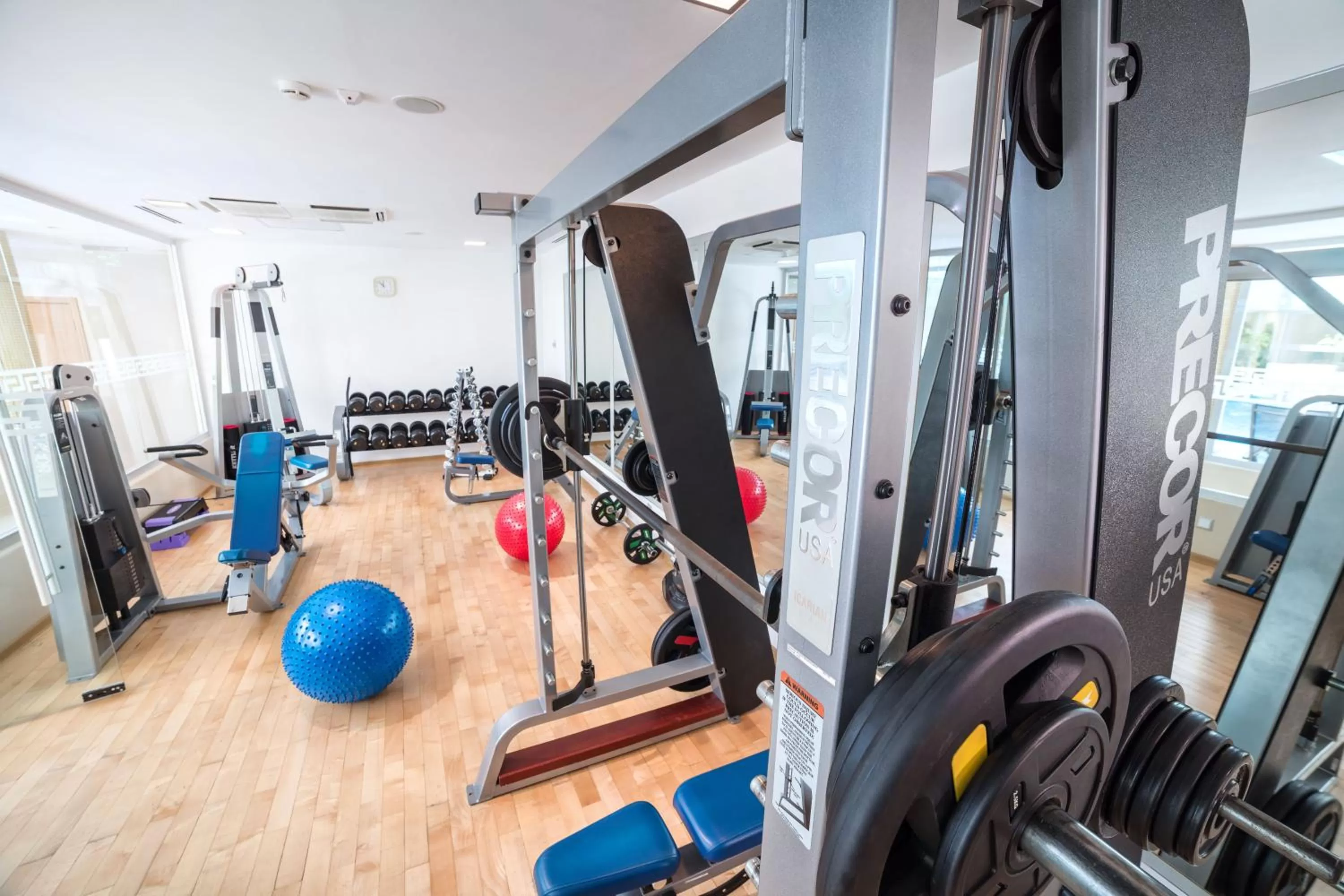 Fitness centre/facilities in The Dostyk Hotel