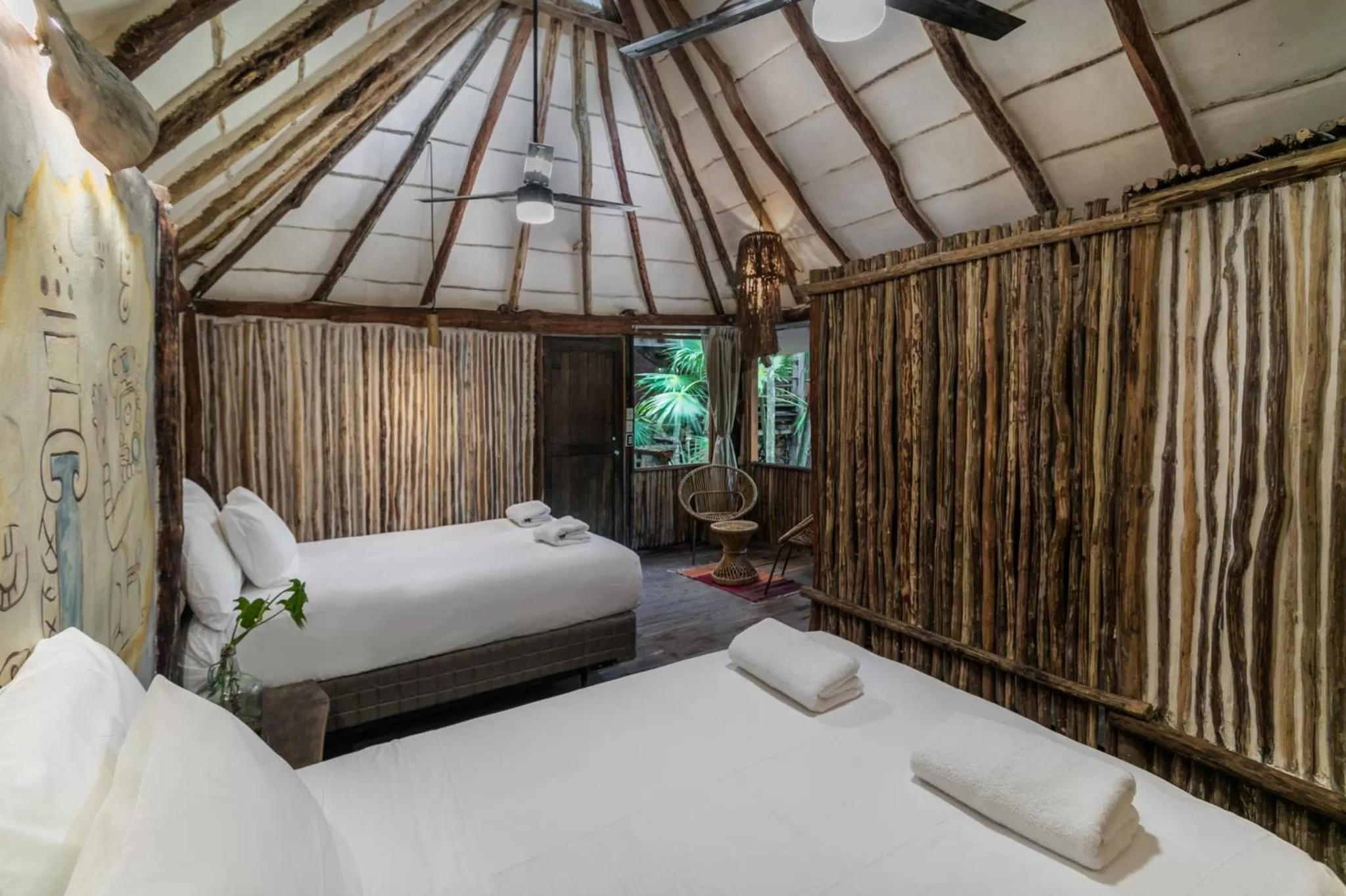 Photo of the whole room in Hidden Treehouse Tulum Eco-Hotel