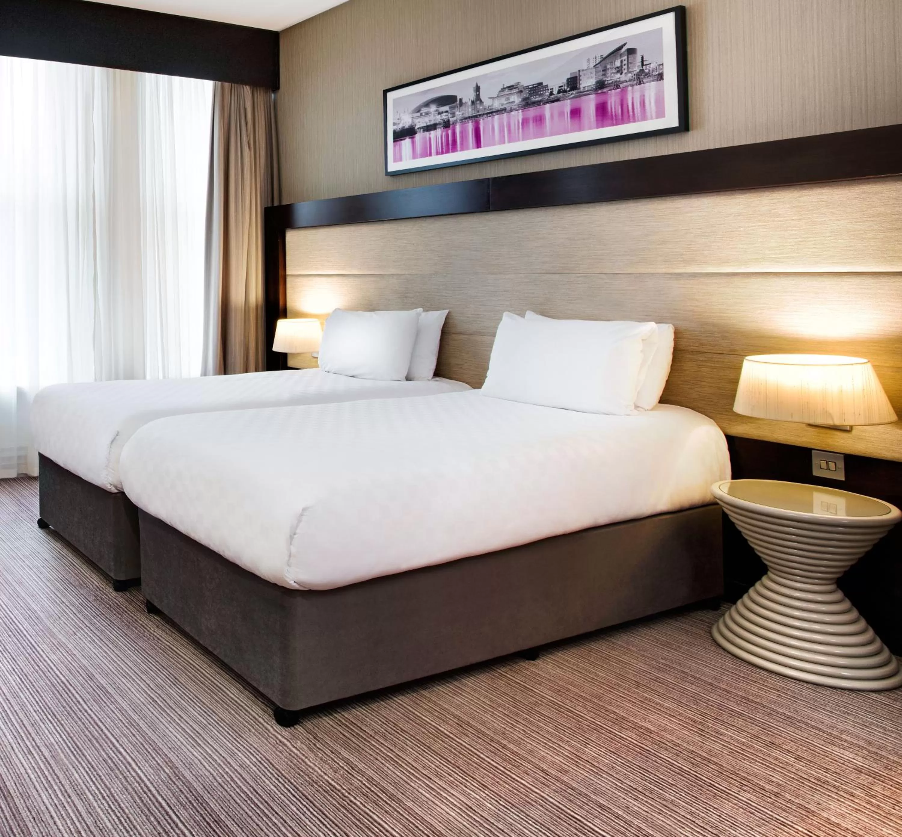 Bedroom, Bed in Leonardo Hotel Cardiff