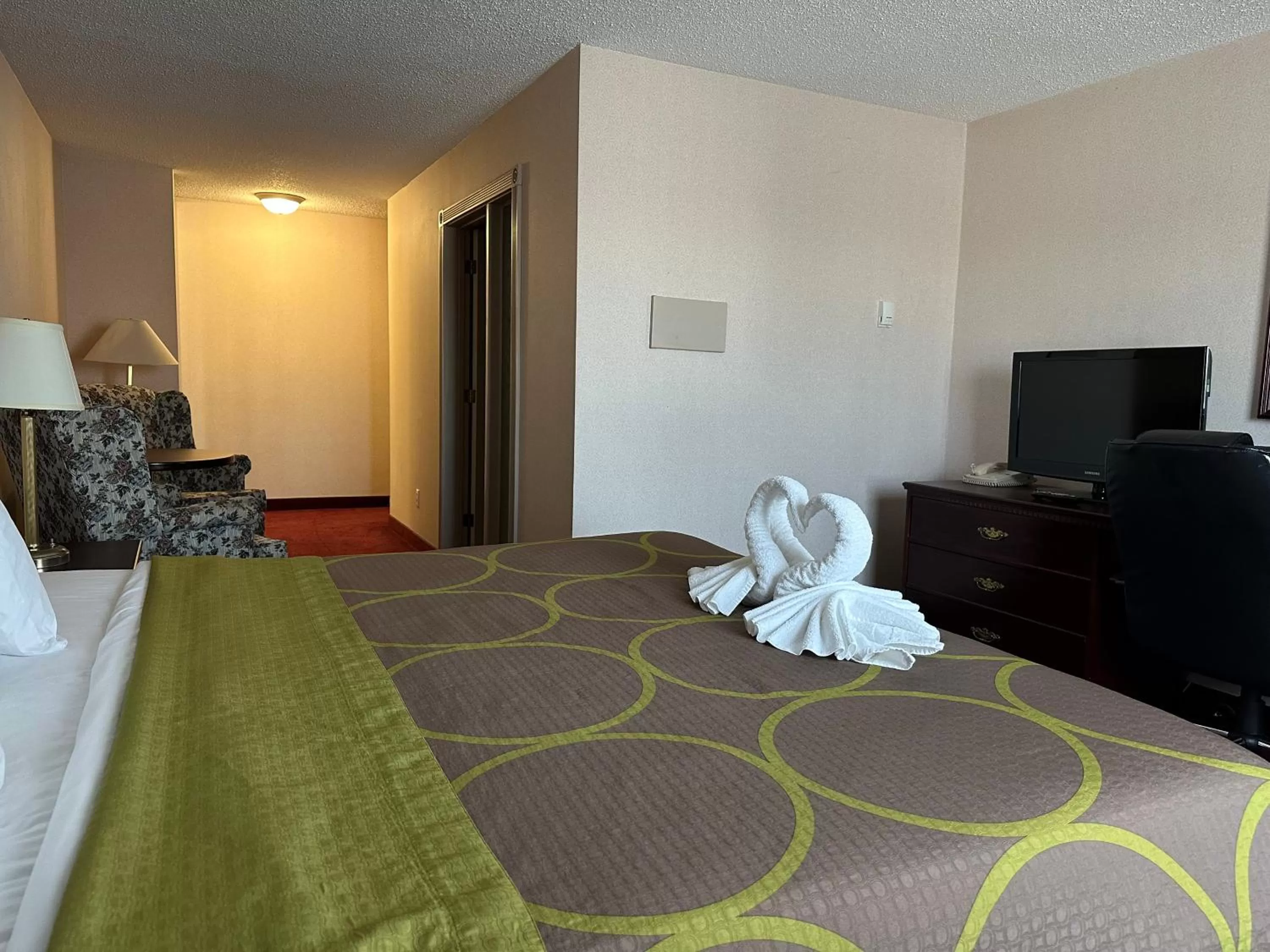 Bed in Super 8 by Wyndham Lethbridge