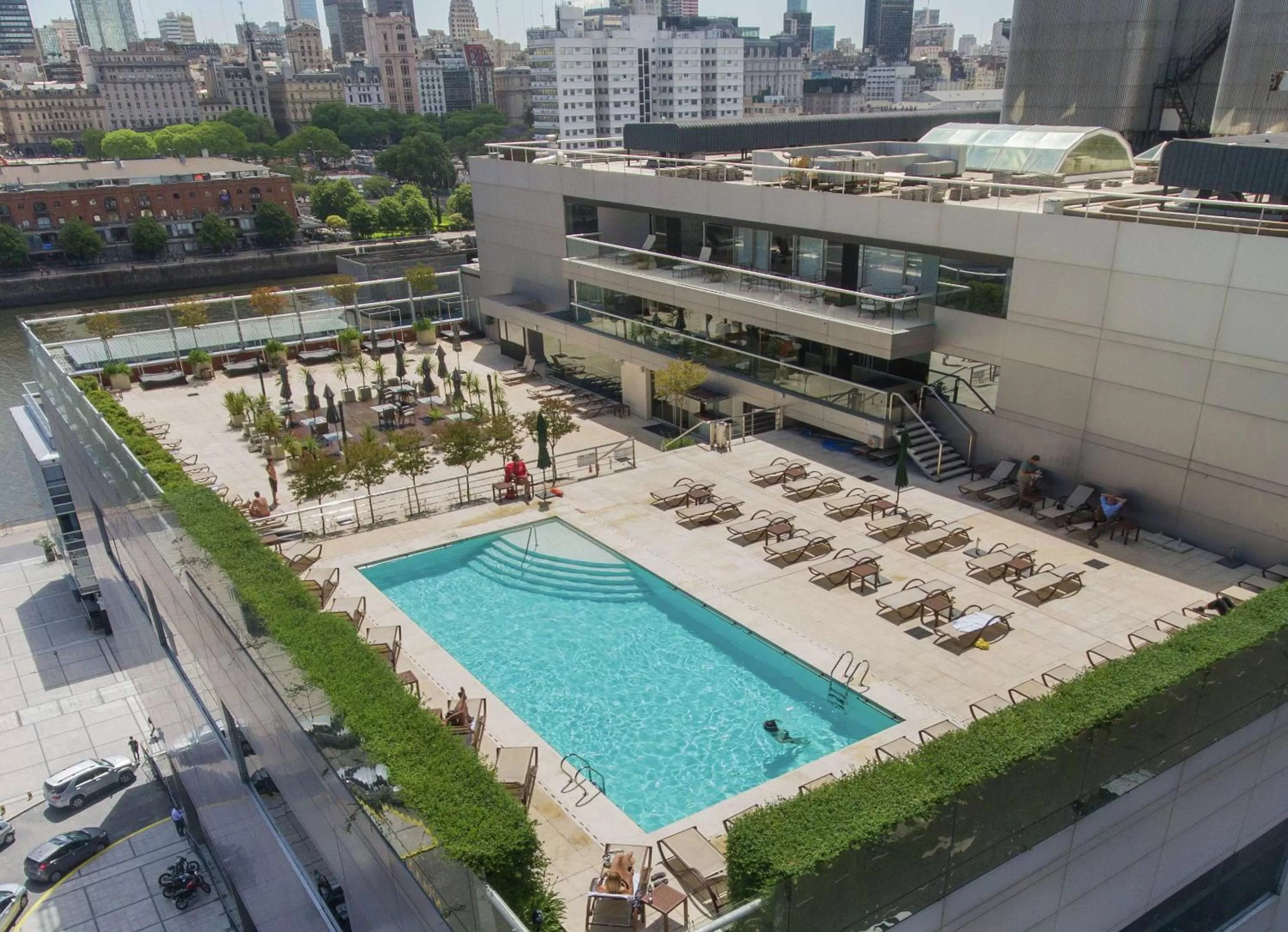 Pool view in Hilton Buenos Aires