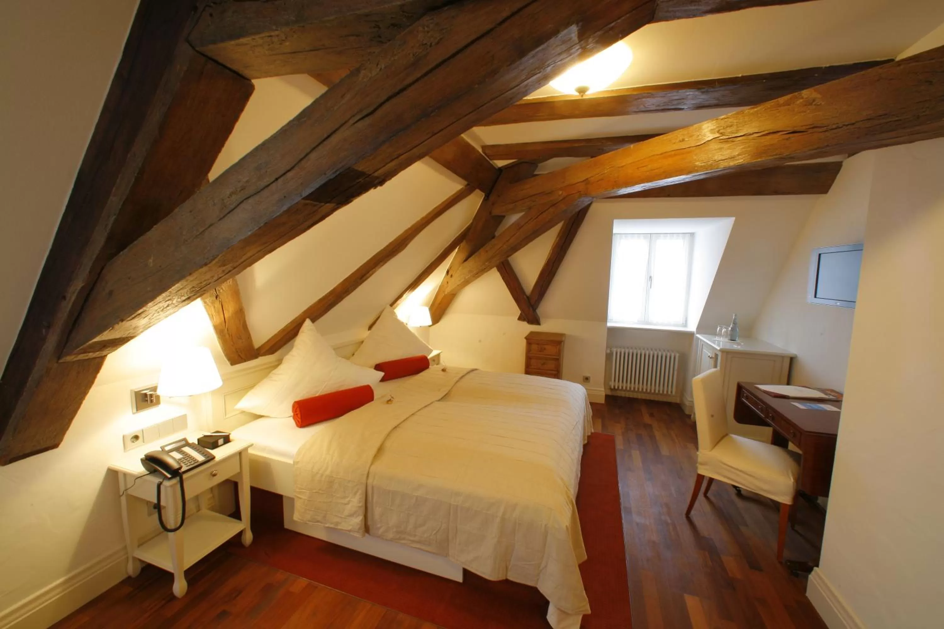 Bed in Hotel-Restaurant Anne-Sophie