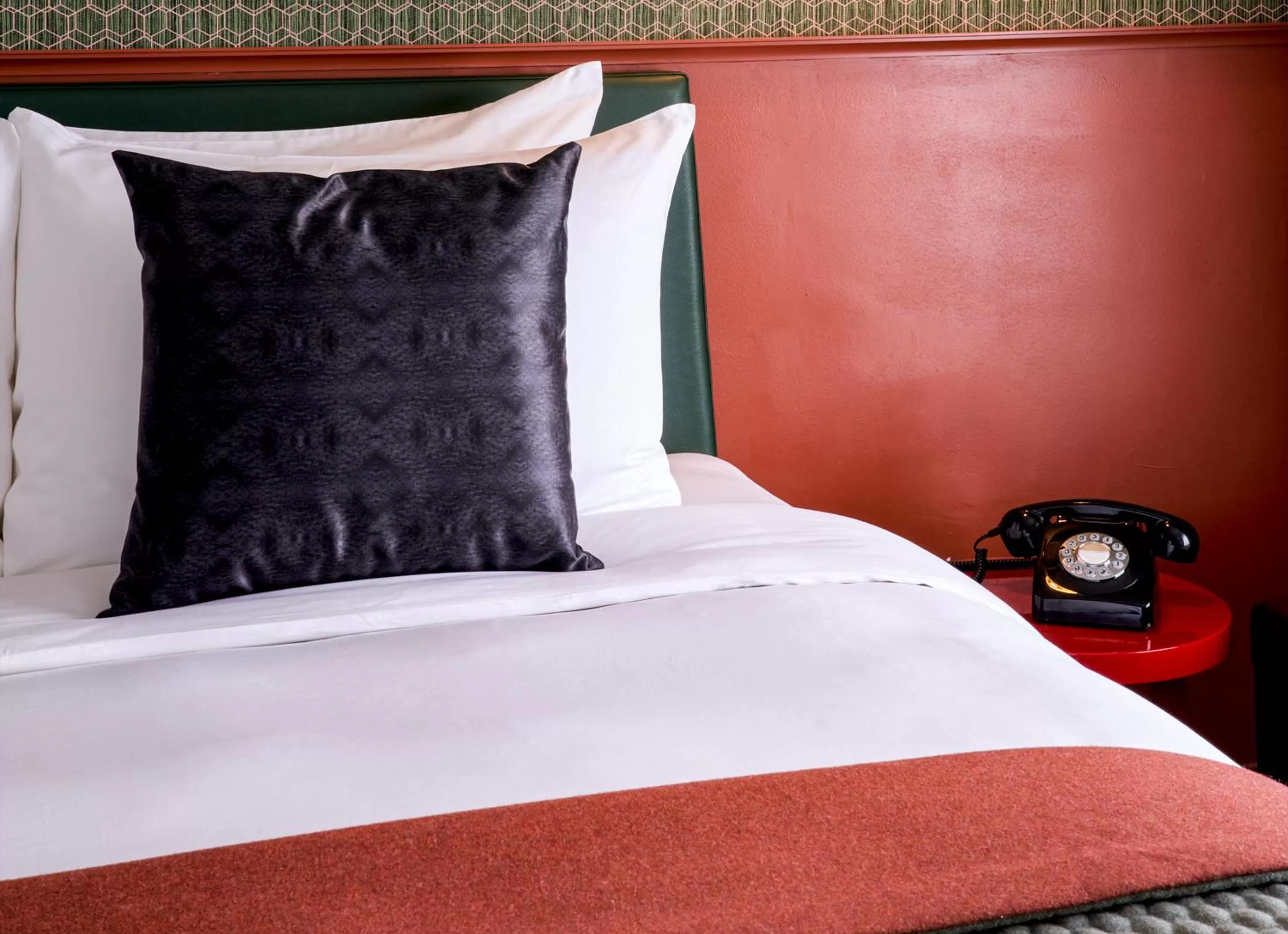 Decorative detail, Bed in Park Centraal Den Haag, part of Sircle Collection