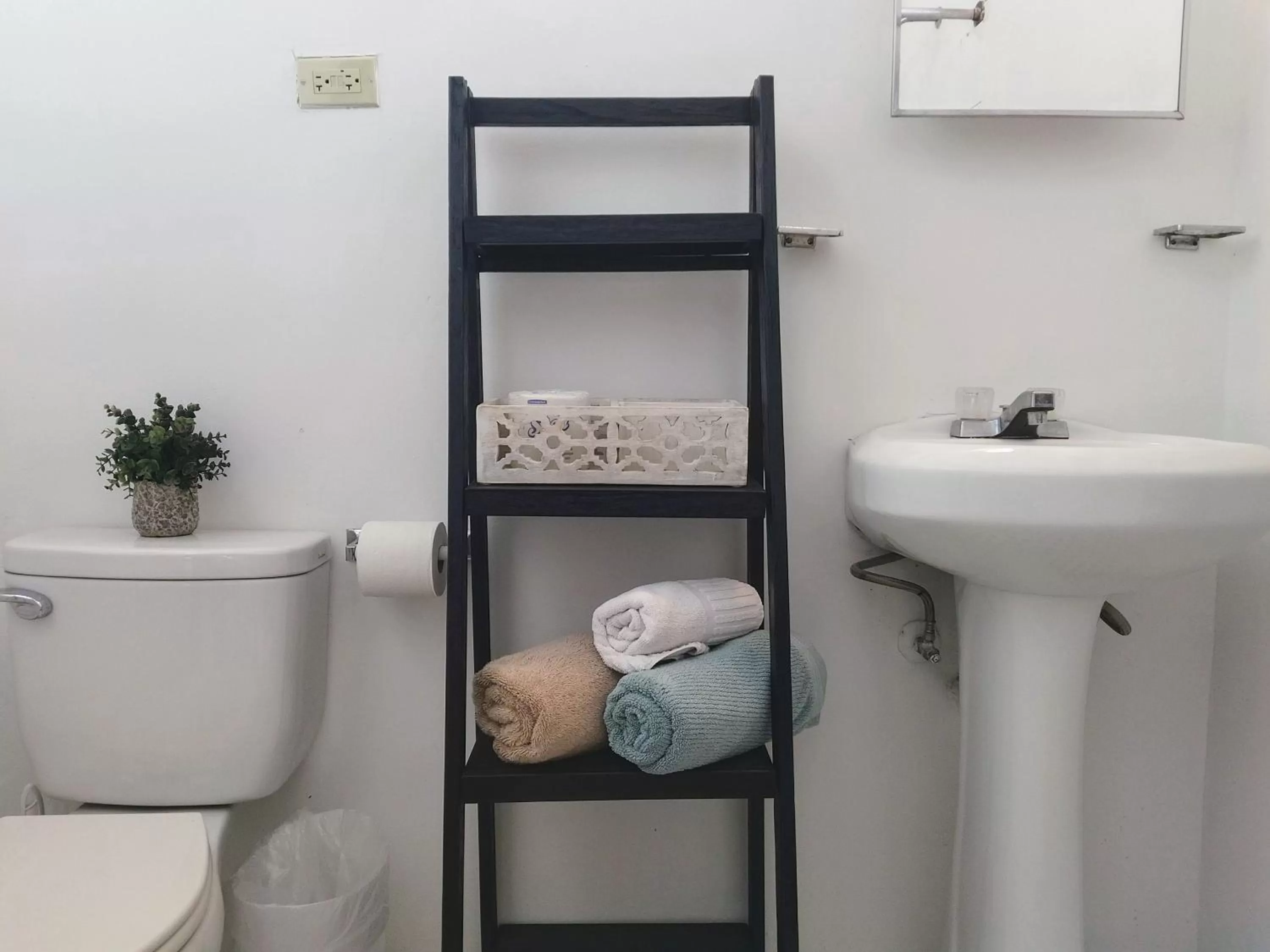 Bathroom in La Capitana Old San Juan Building