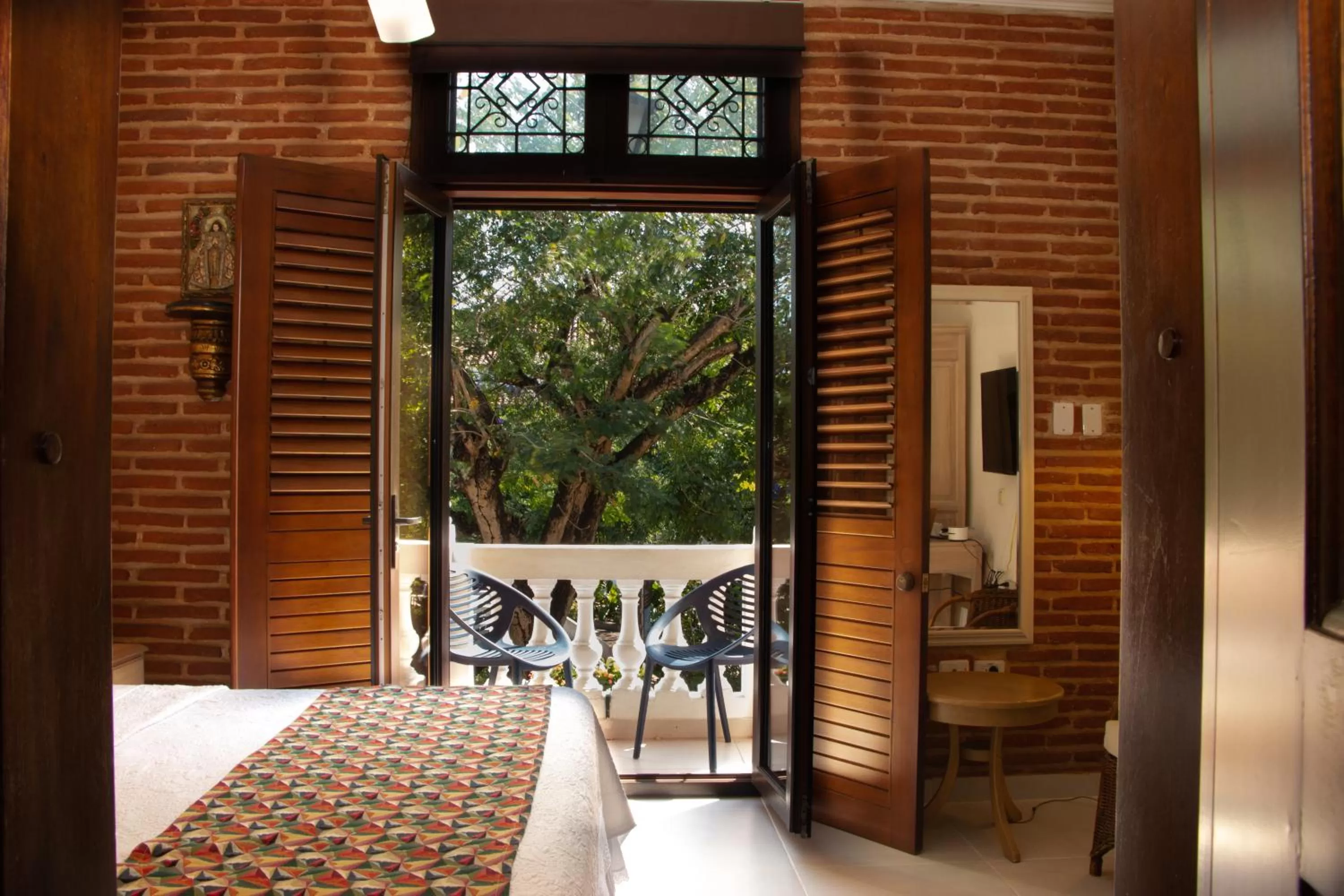 View (from property/room), Bed in Hotel Casa La Fe